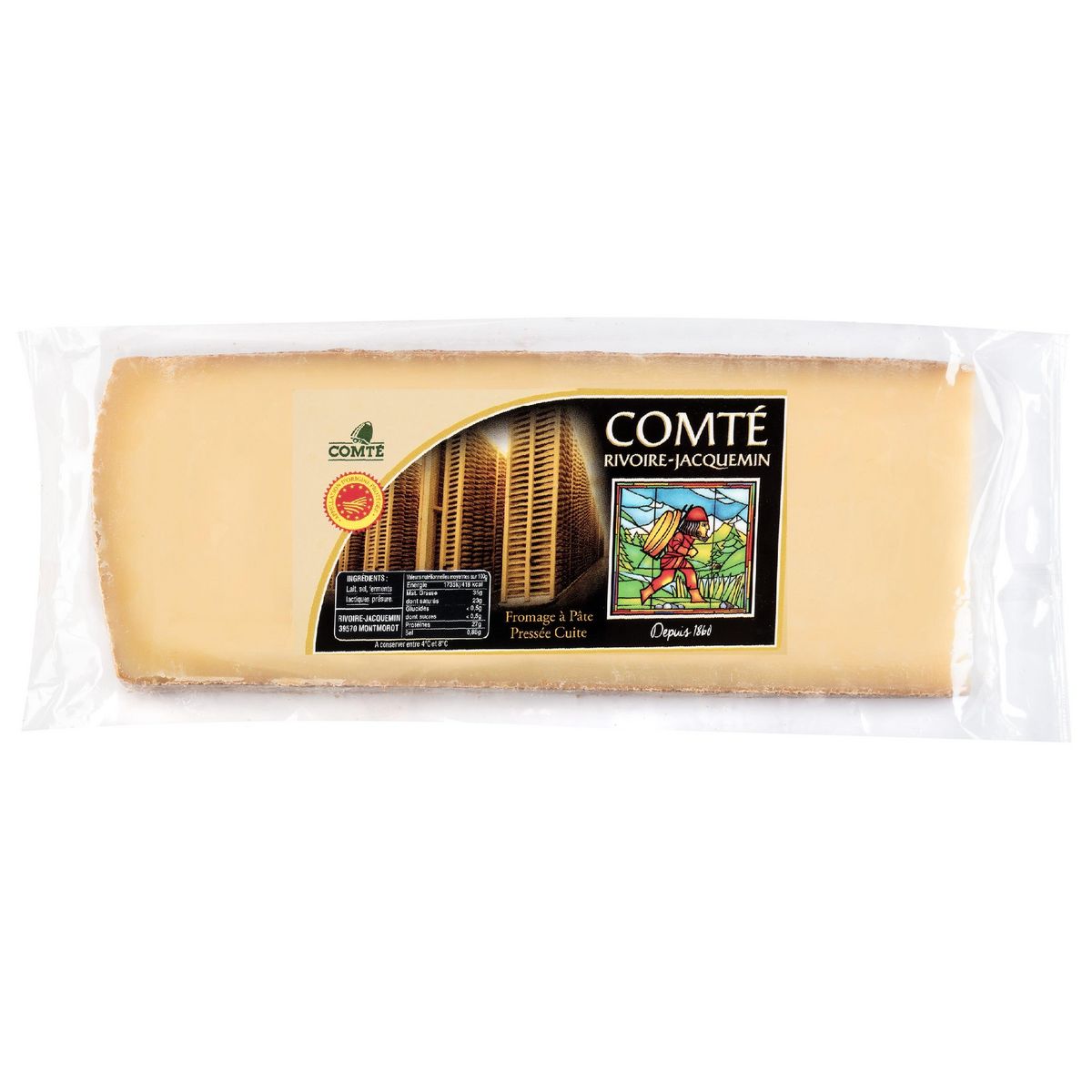 RIVOIRE JACQUEMIN Comté en bloc AOP 12 mois 650g