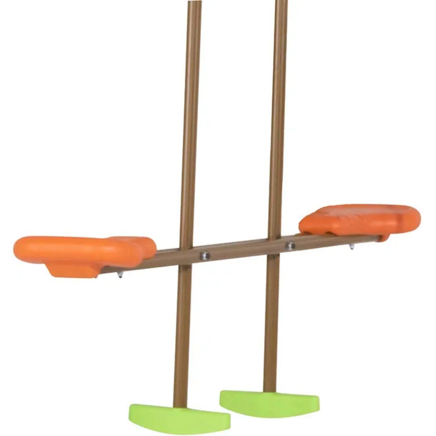 Voir la diapositive 5 : ALEO BY TRIGANO Portique balançoire avec toboggan - Bois - H1,90m - VABI
