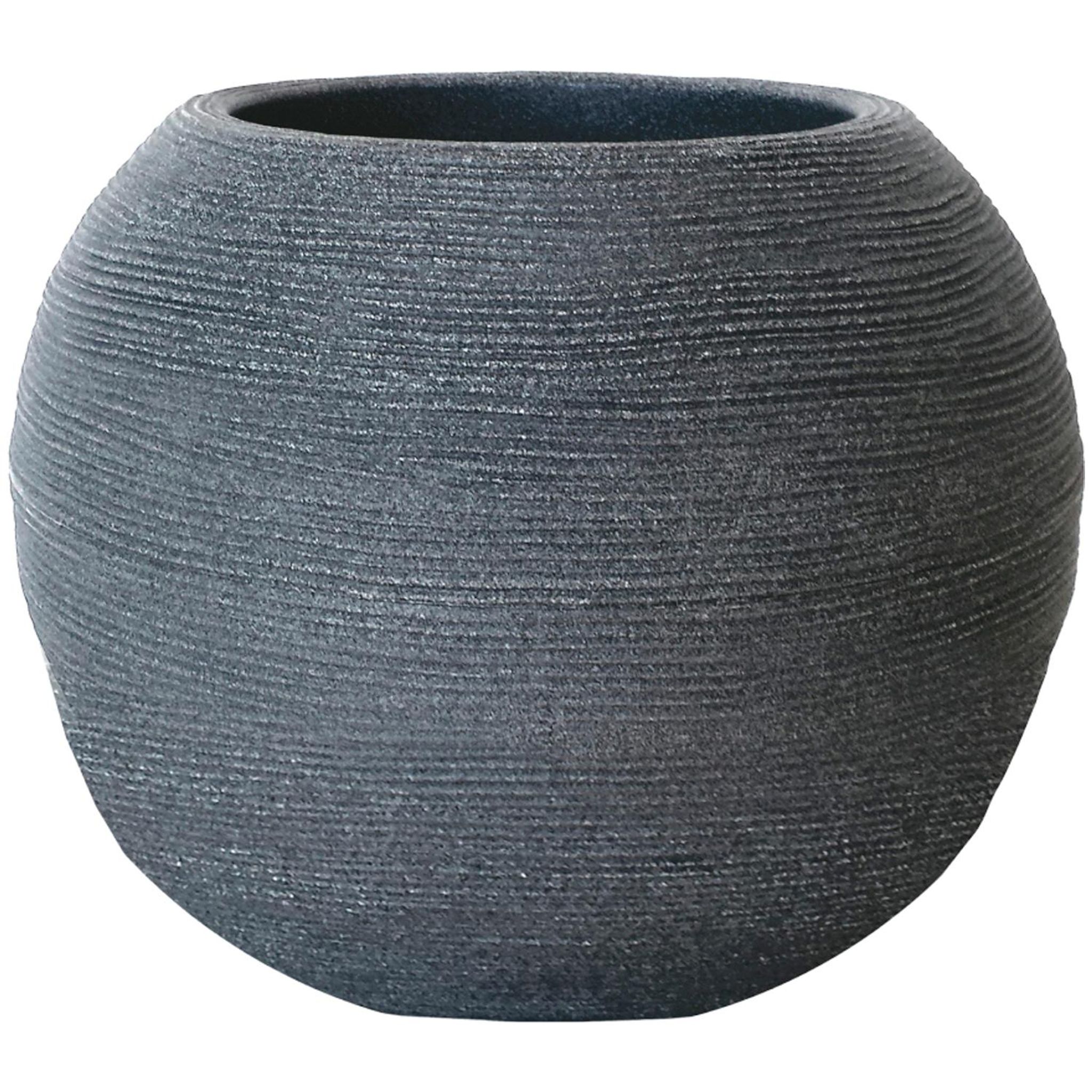 VASAR Pot boule strié Diam.30 cm anthracite