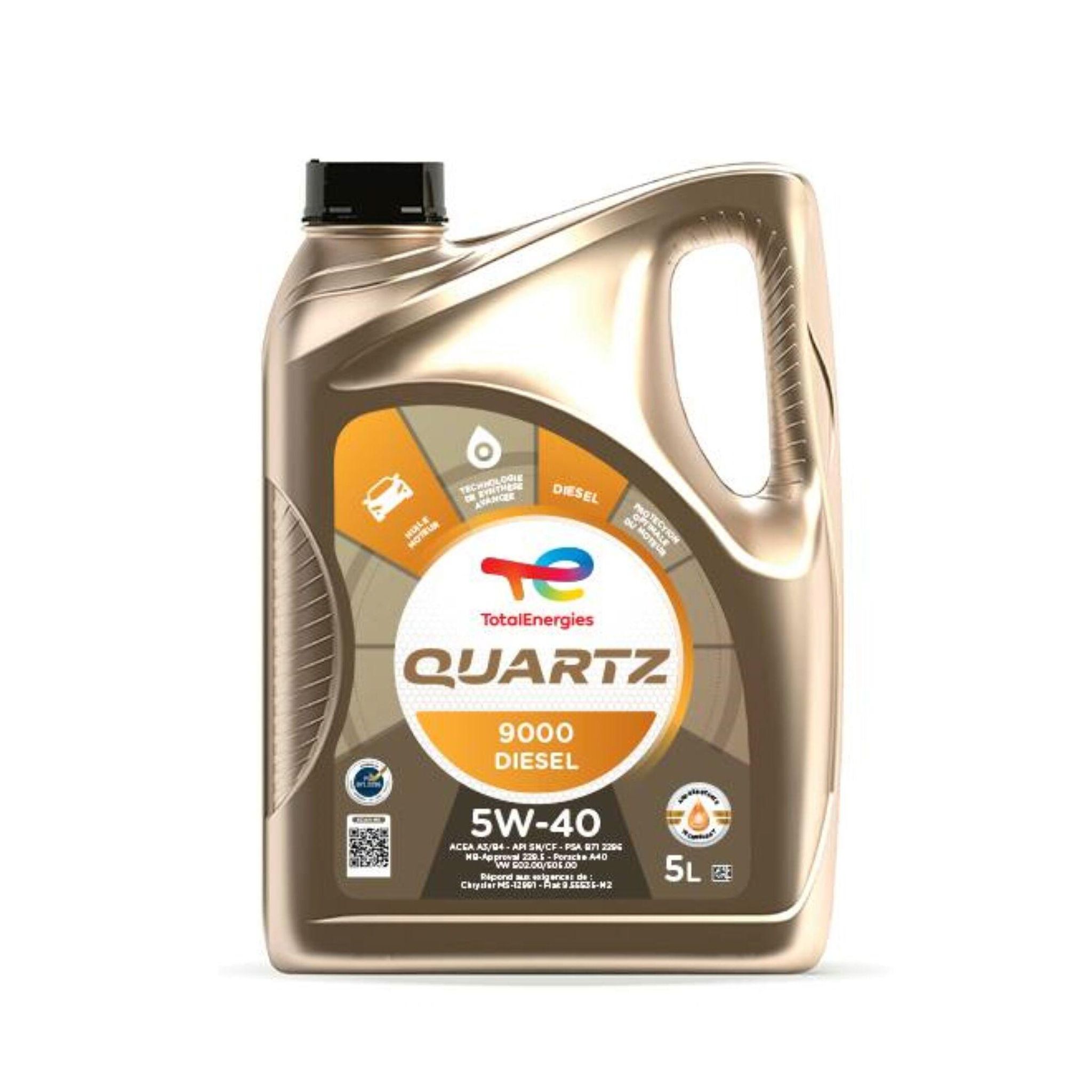 TOTAL ENERGIES Huile moteur Quartz 9000 5W-40Diesel