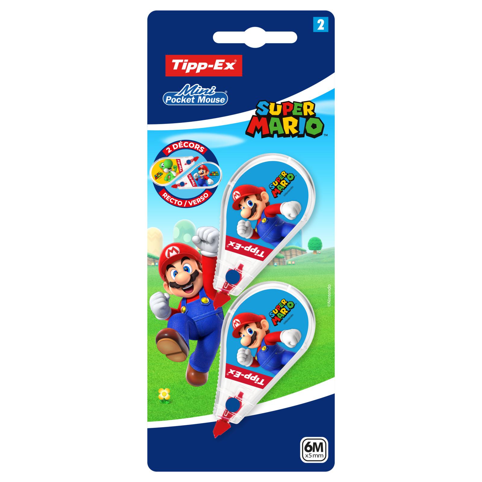BIC Correcteurs x2 Mini Pocket Mouse Super Mario