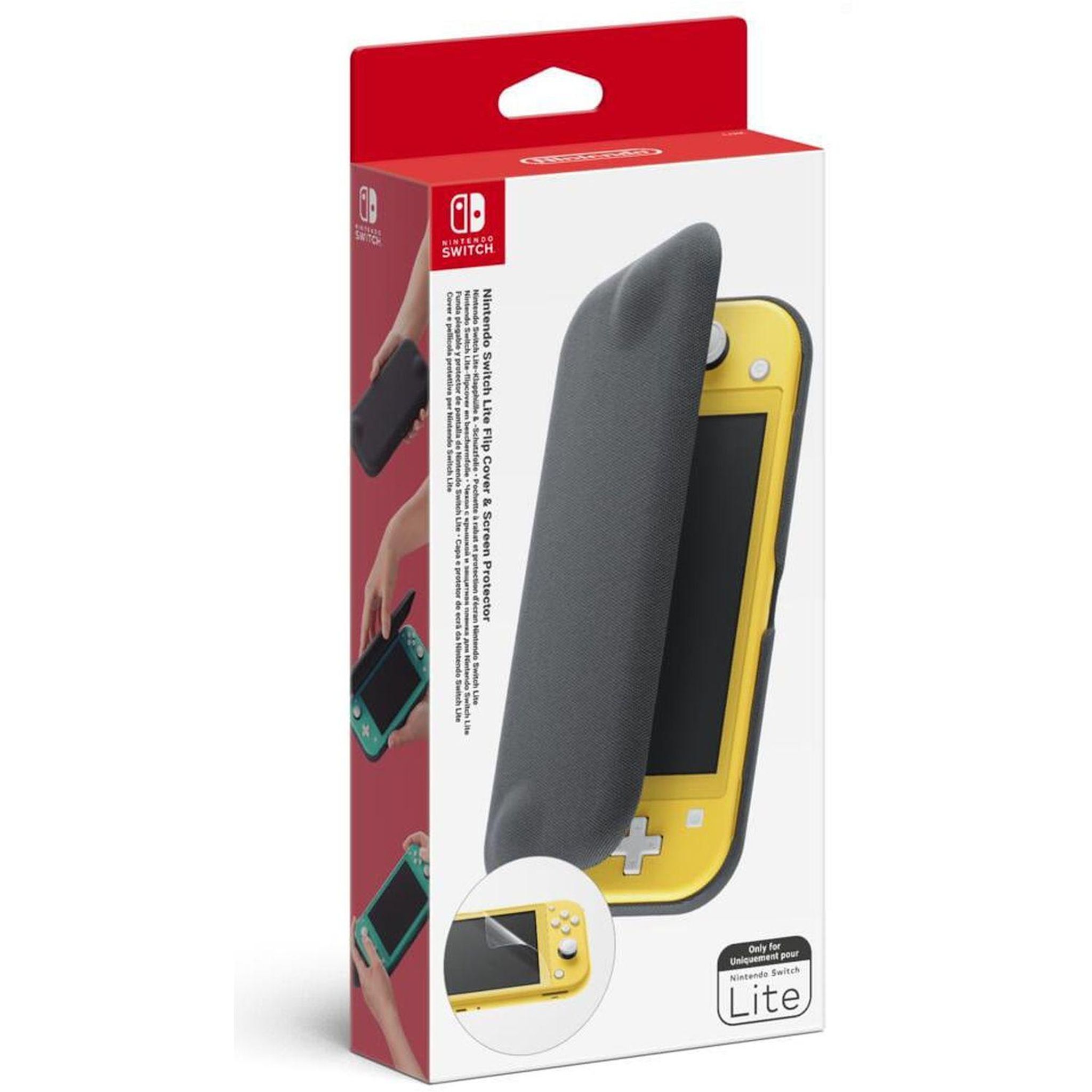 NINTENDO Pochette à rabat + Protection d'écran pour Nintendo Switch Lite