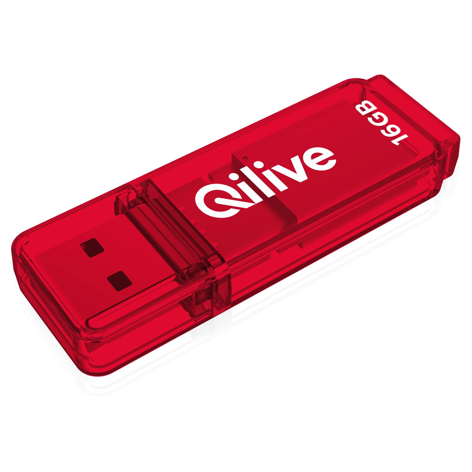 Voir la diapositive 3 : QILIVE Clé USB 16Go 2.0 Q.8391 Rouge
