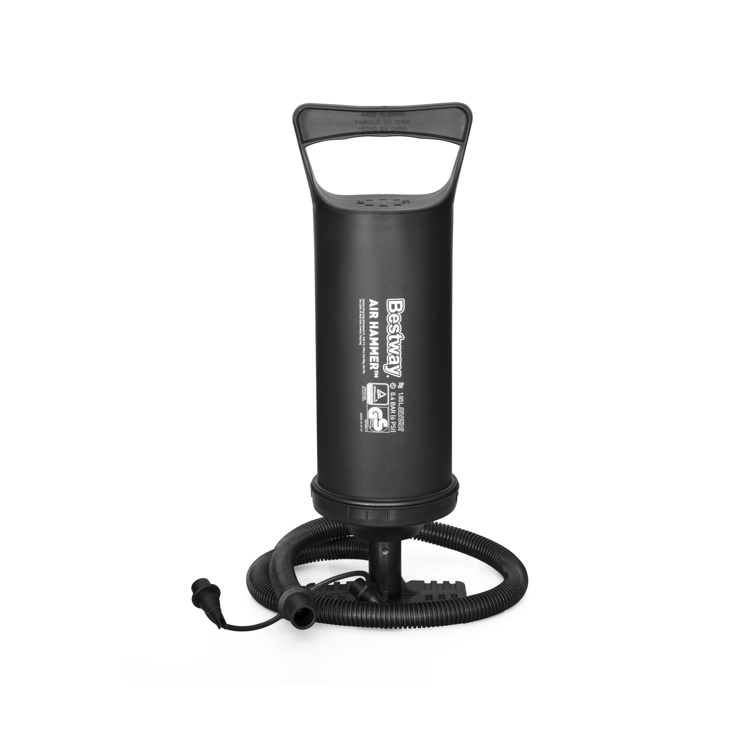Voir la diapositive 2 : BESTWAY Pompe à air manuel  1,85 L/cycle 36 cm 3 embouts - Air hammer