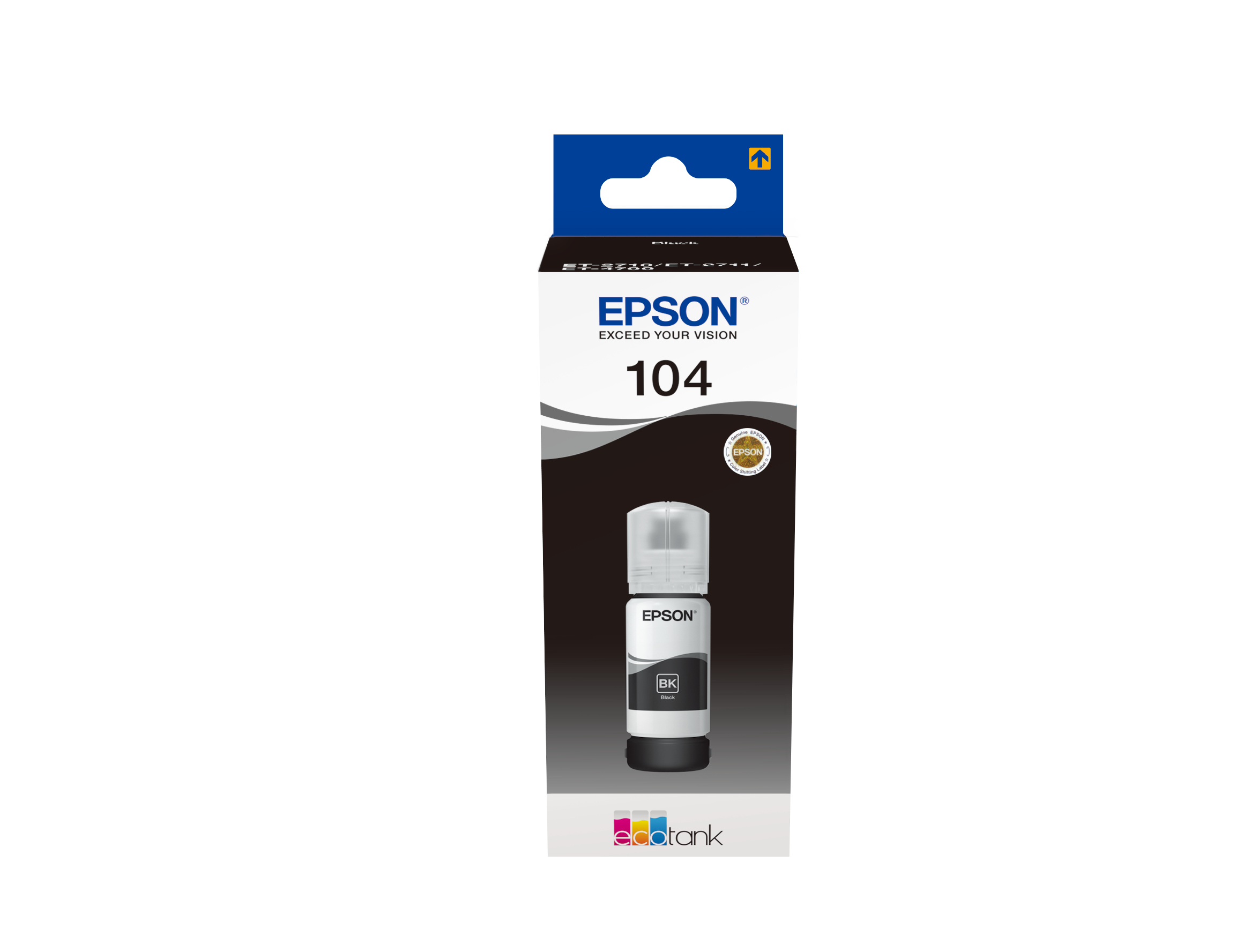 Voir la diapositive 2 : EPSON Cartouche d'encre bouteille Ecotank 104 Noir