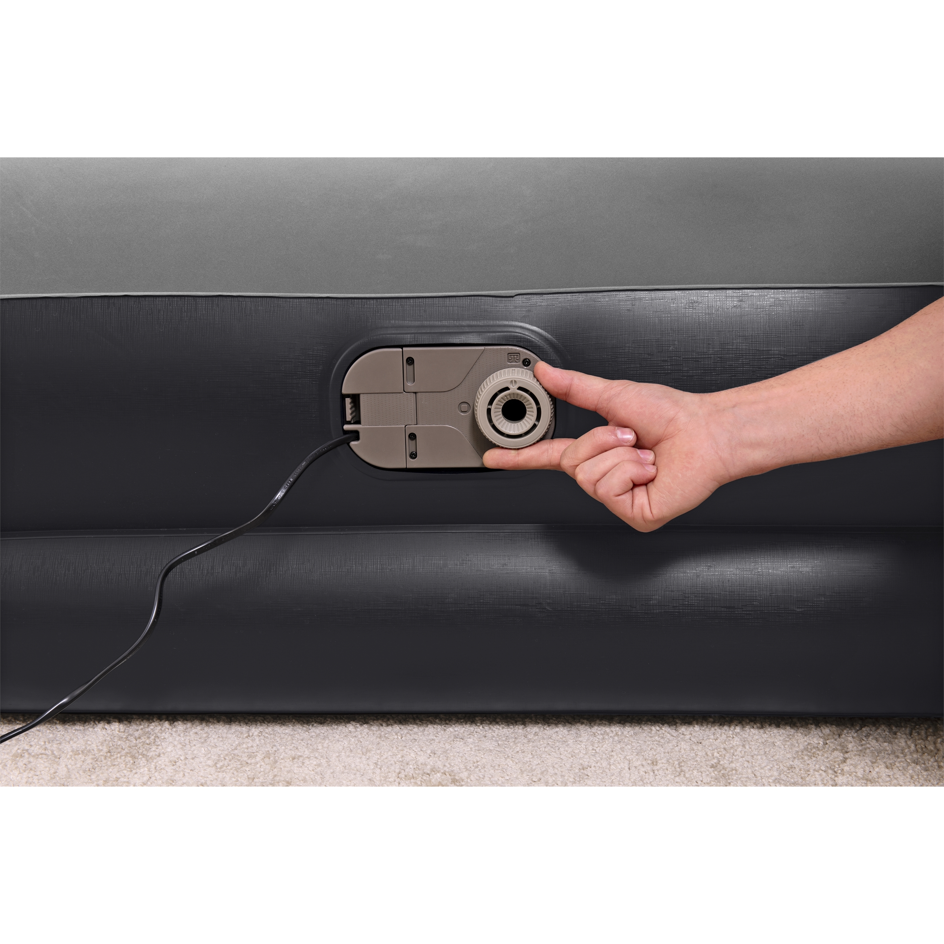Voir la diapositive 6 : BESTWAY Lit gonflable floqué avec pompe à air intégrée 191x97x46 cm
