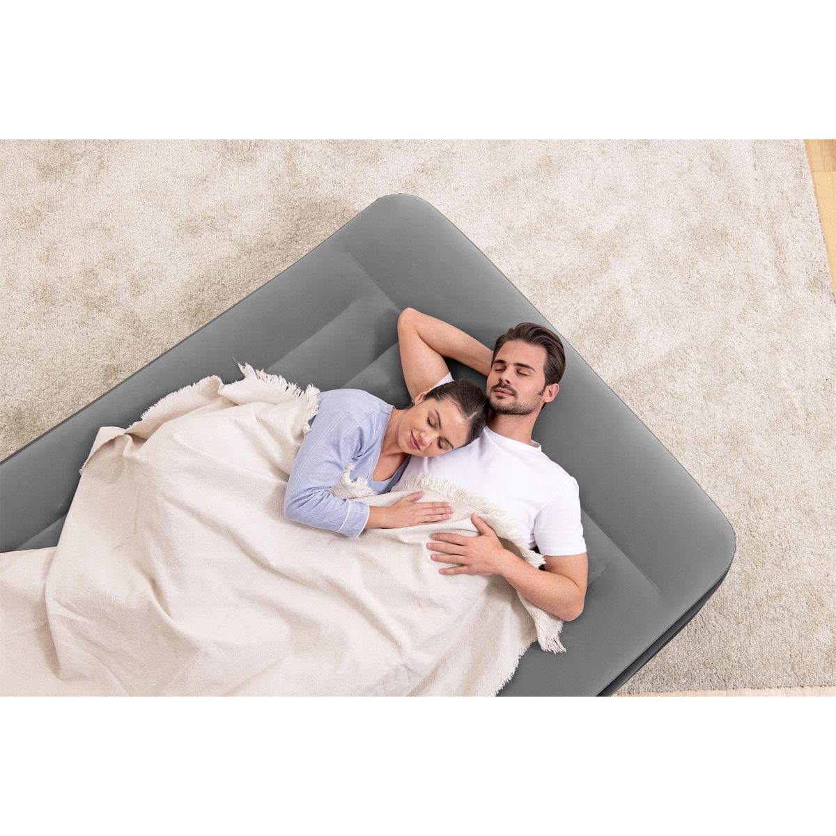 BESTWAY Matelas gonflable de camping - 2 personnes - 203x152x46cm