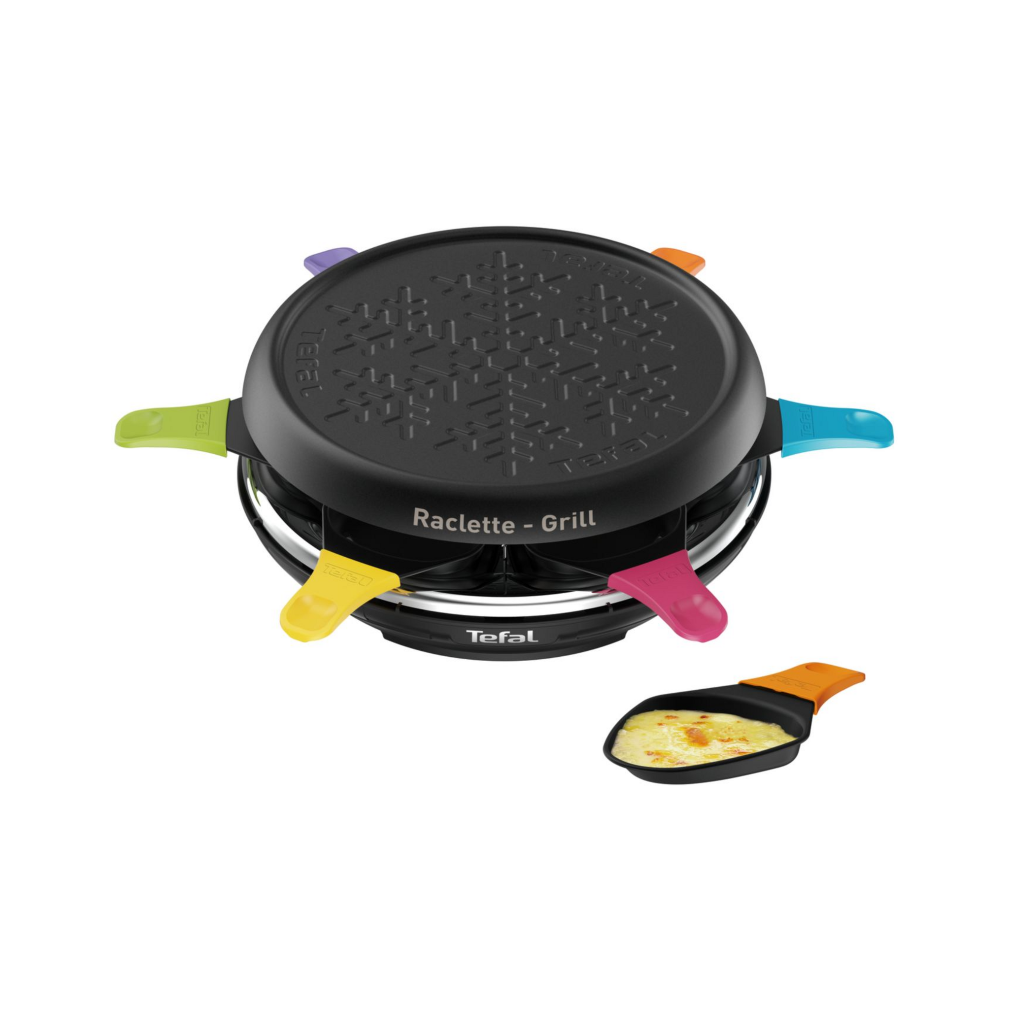 Voir la diapositive 3 : TEFAL Raclette 6 personnes RE12A012 - Noir