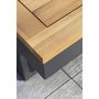Voir la diapositive 8 : DCB GARDEN Salon bas de jardin - 4 places - Aluminium/bois - Anthracite - TOKYO