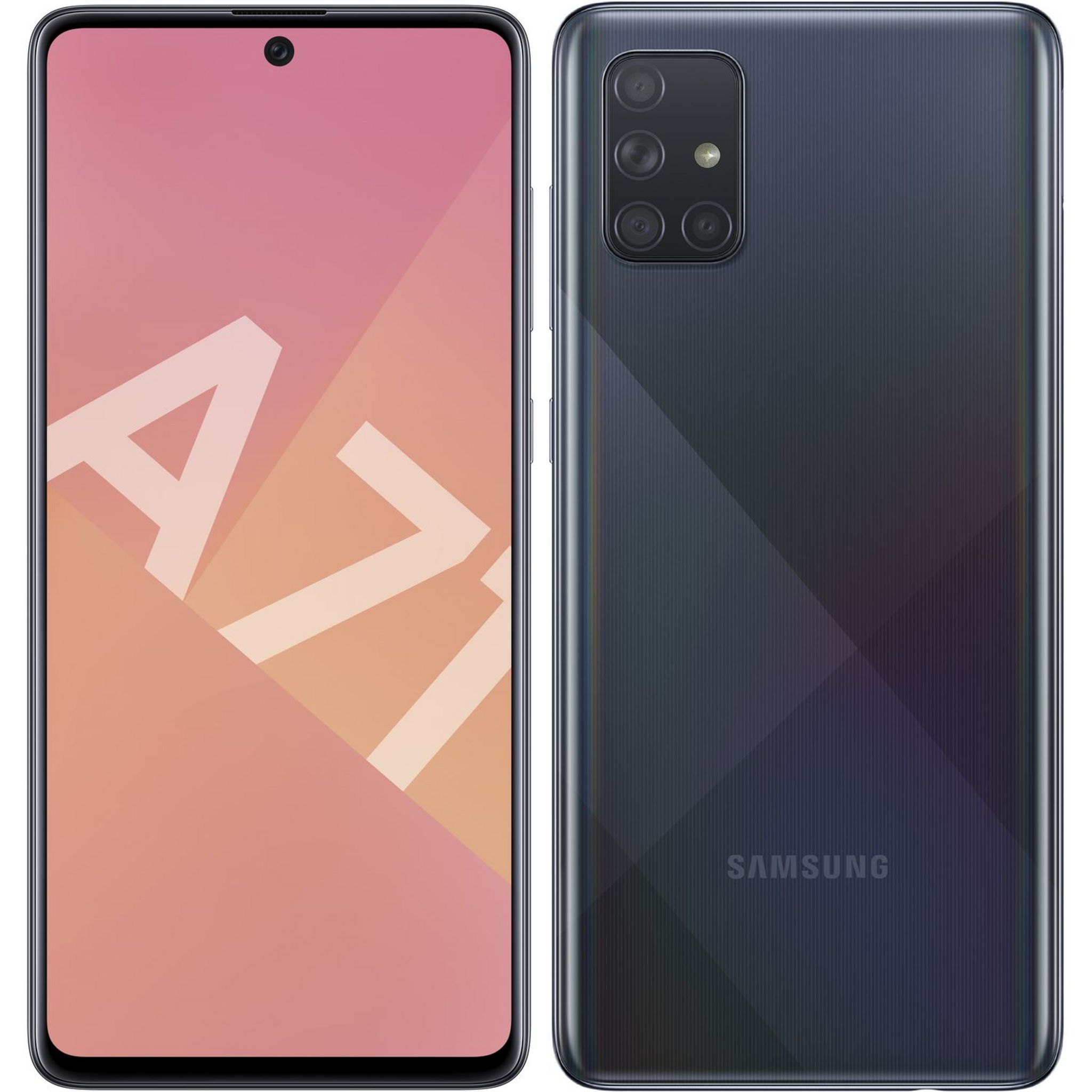 Voir la diapositive 1 : SAMSUNG Smartphone GALAXY A71 128 Go 6.7 pouces Noir  4G  Double nanoSIM