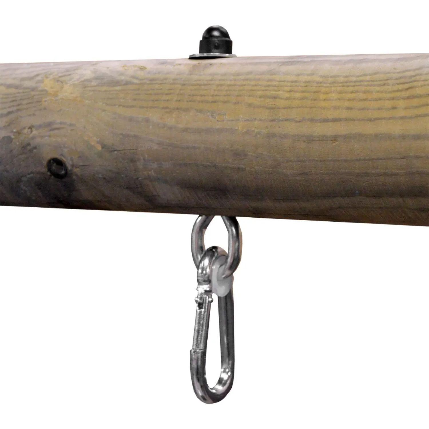 Voir la diapositive 6 : ALEO BY TRIGANO Portique balançoire - Bois - H2,30m - DARIFOU