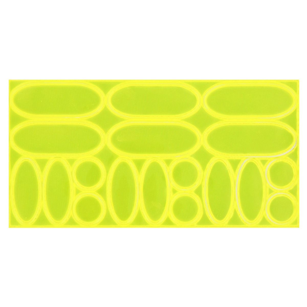 TNB Lot de 36 stickers réfléchissants Urban Moove - Jaune/gris