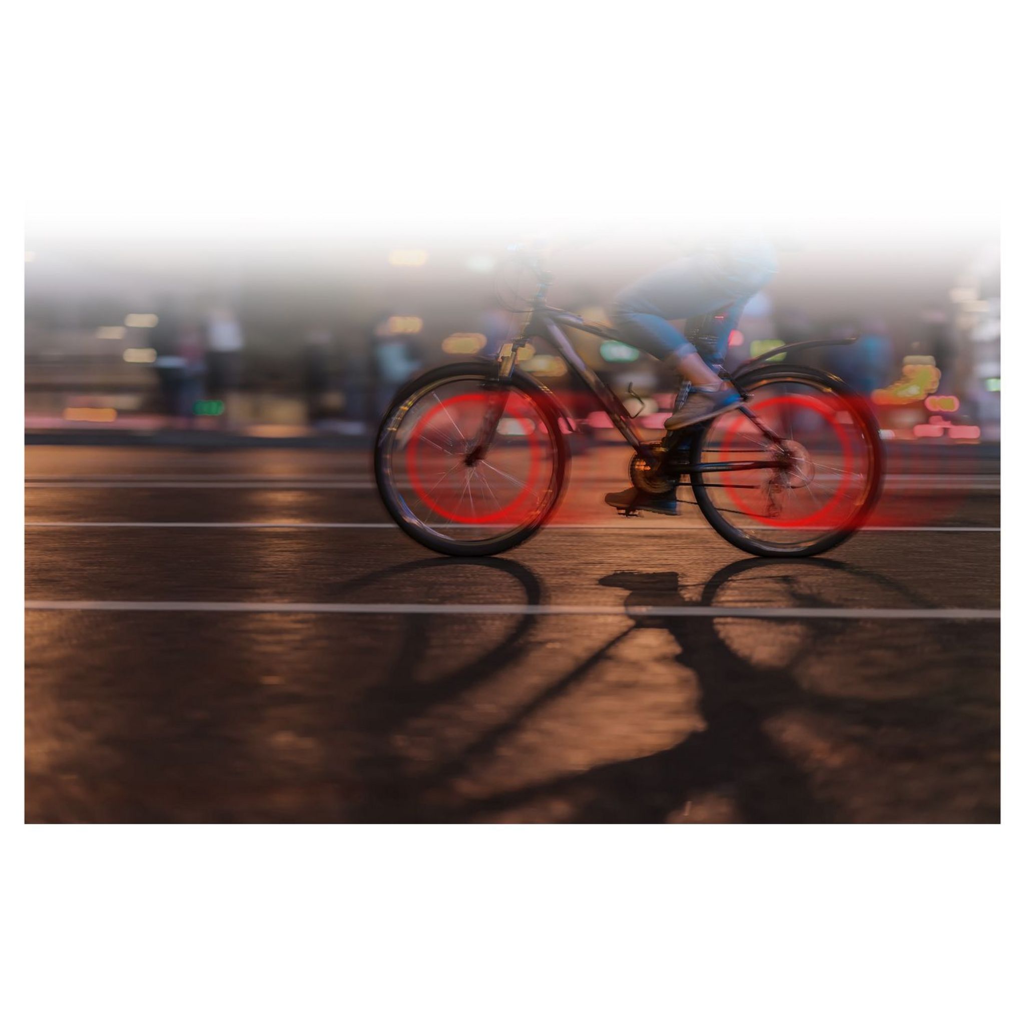 Voir la diapositive 5 : TNB Lot de 2 LED Urban Moov pour roues de vélo - Rouge  