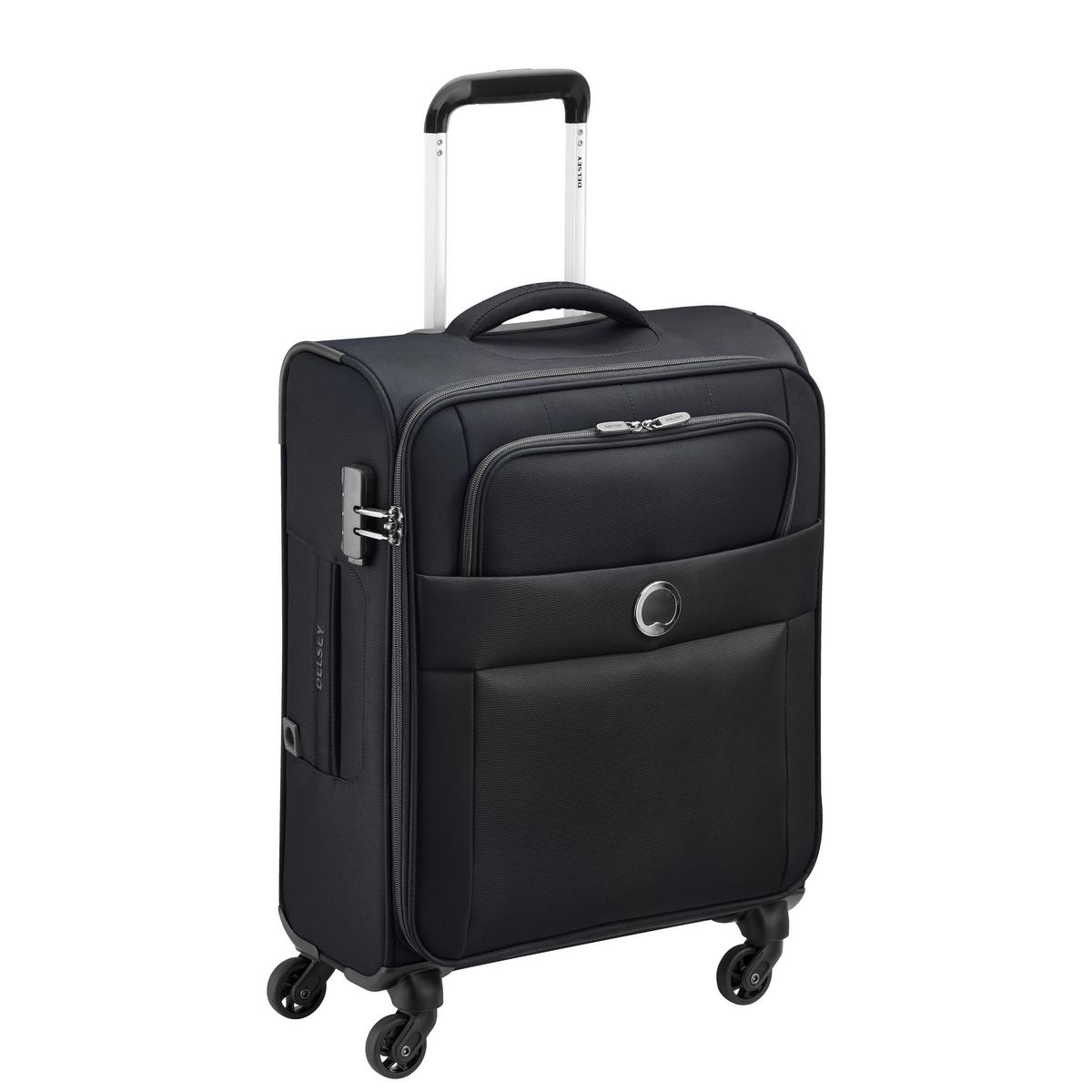 DELSEY Valise cabine souple 55cm 4 roues CUZCO - noir