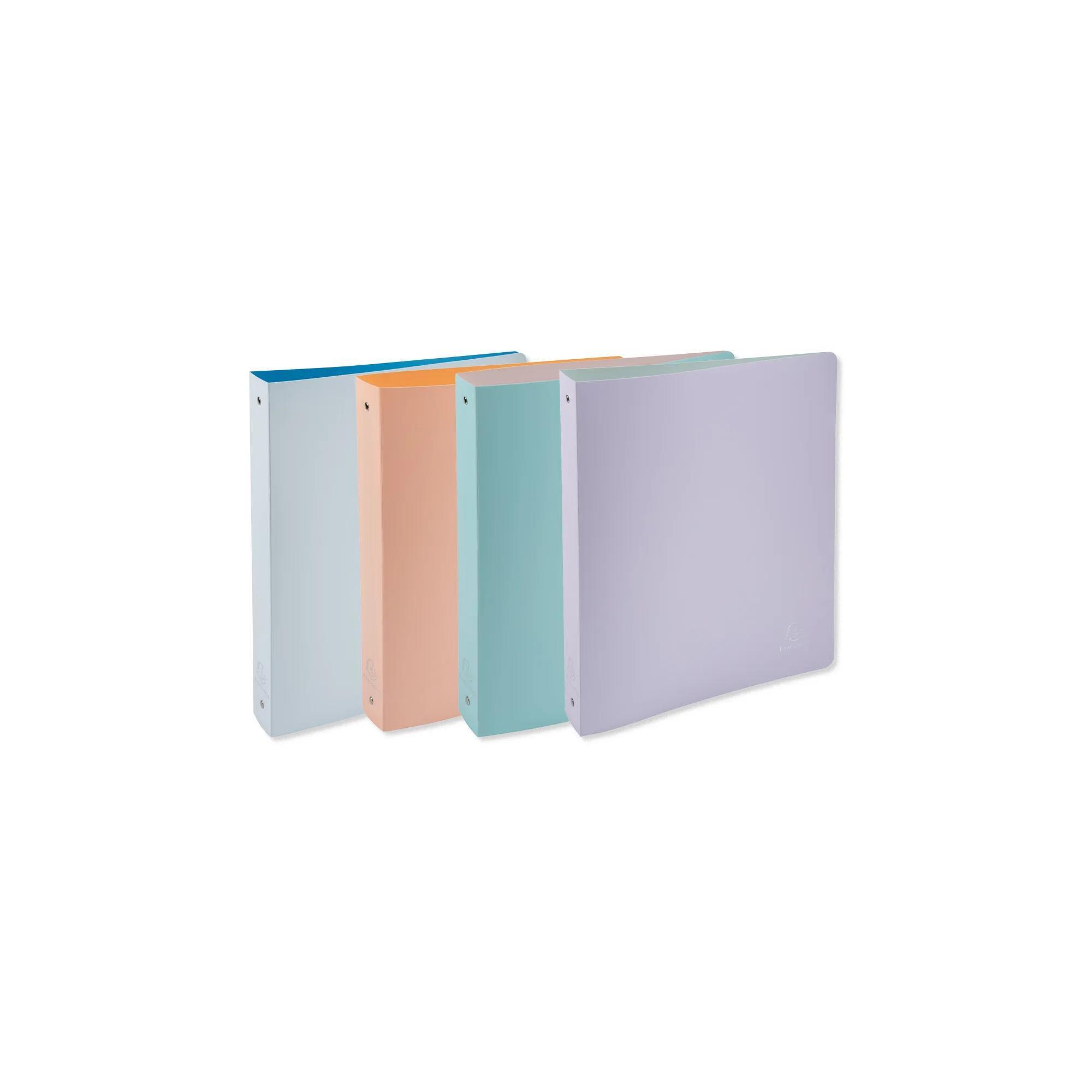 EXACOMPTA Classeur pastel - 4 anneaux - 24,2 x 29,7 cm - dos 40 mm