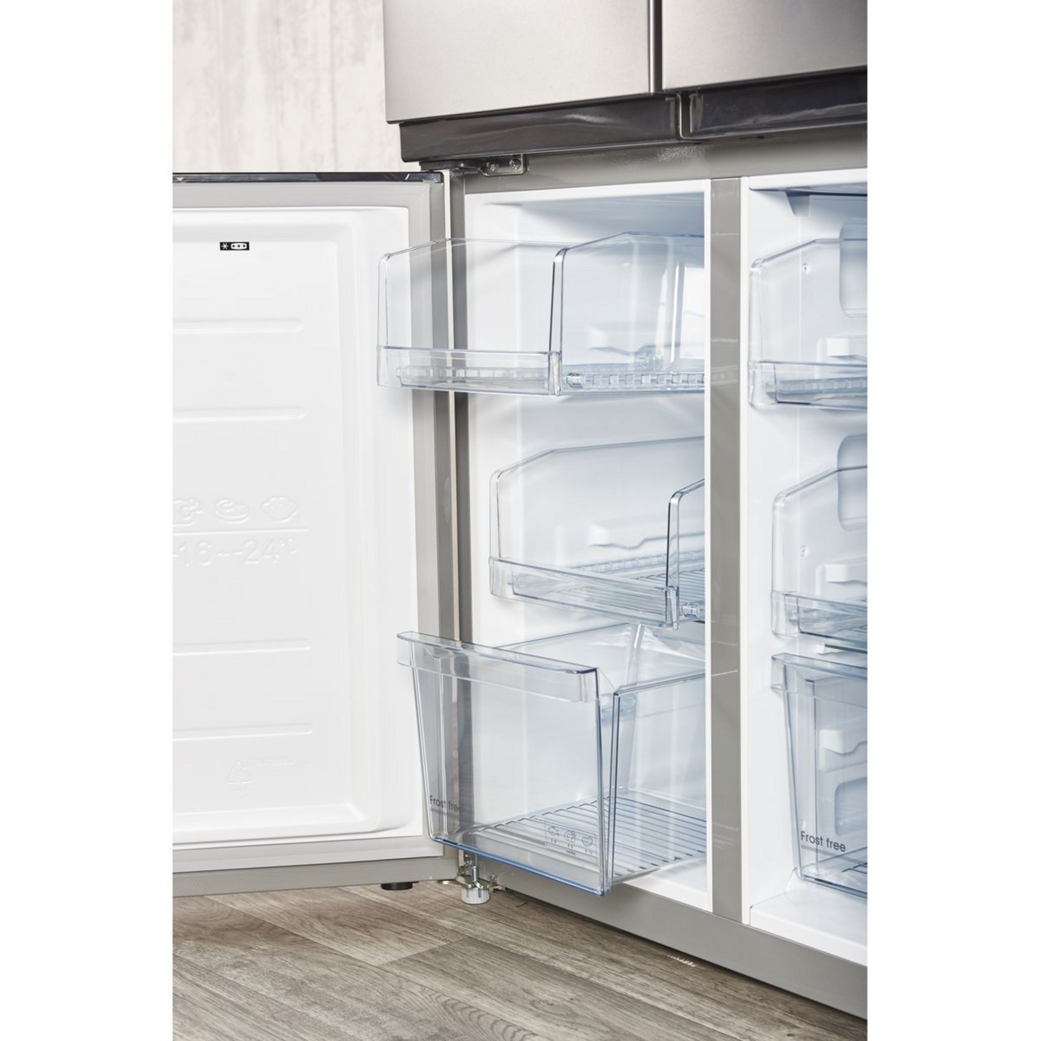 Voir la diapositive 6 : QILIVE Réfrigérateur multi portes Q.6672, 492 L, Froid ventilé No frost, E