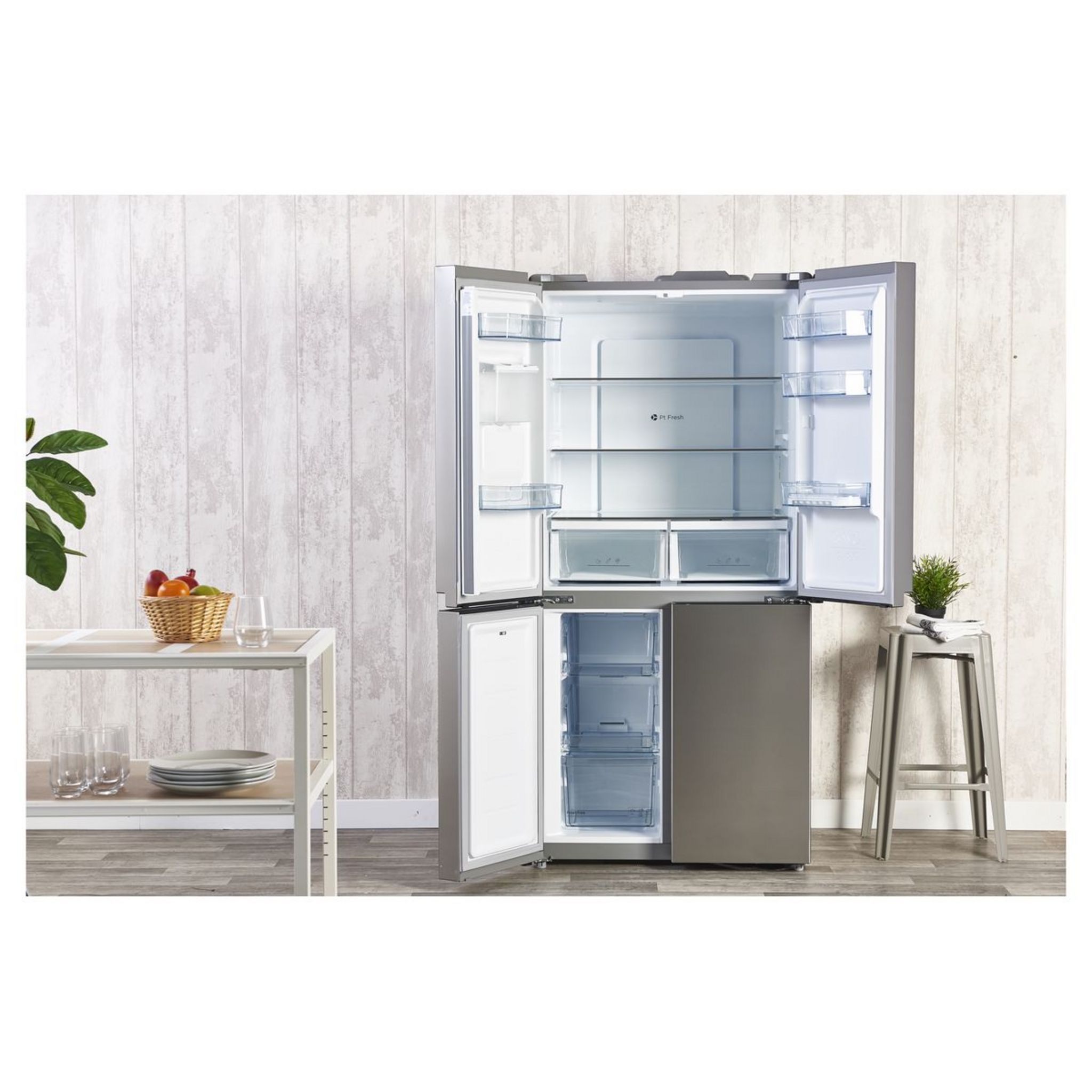 Voir la diapositive 8 : QILIVE Réfrigérateur multi portes Q.6672, 492 L, Froid ventilé No frost, E