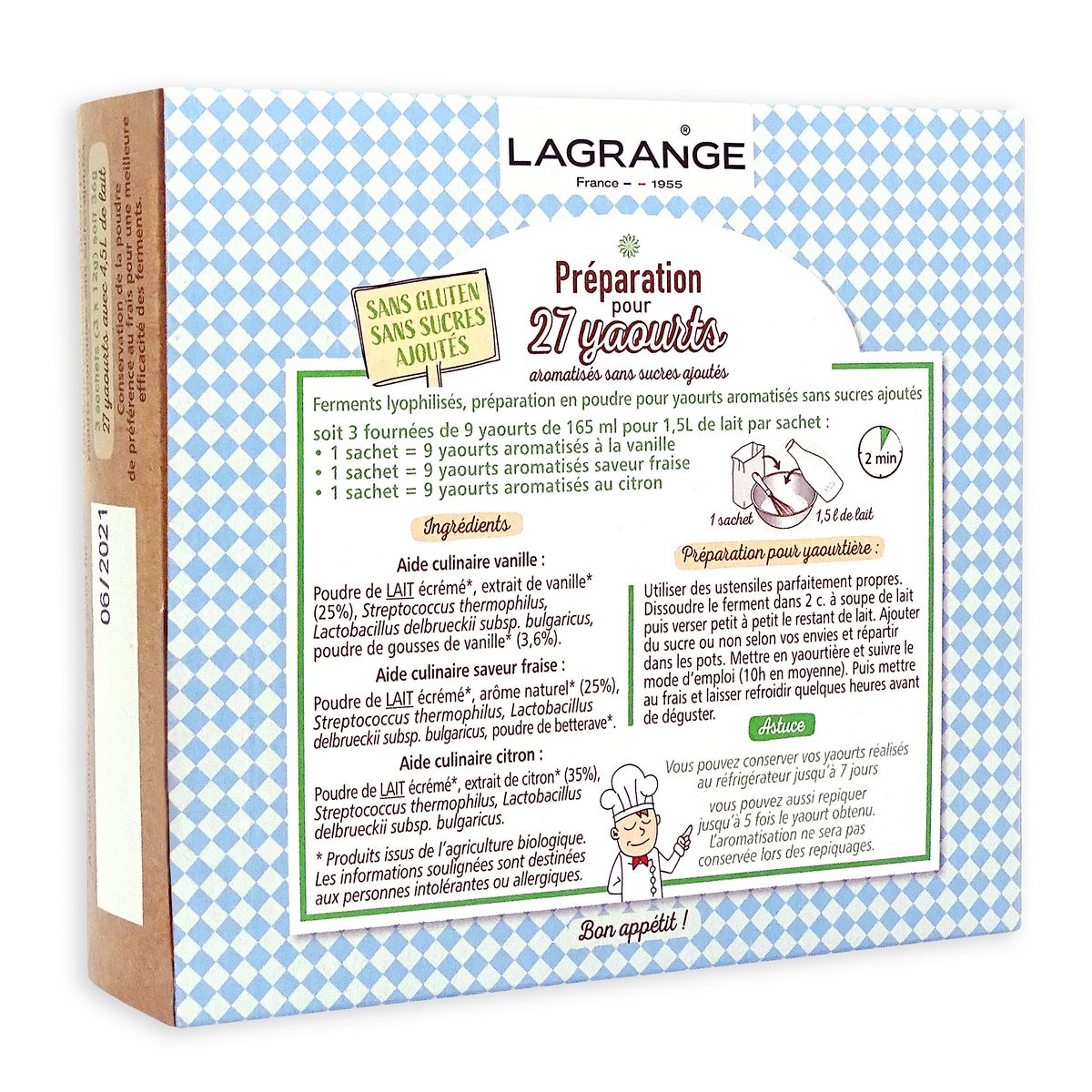 LAGRANGE Arôme pour yaourt VANFRAISCITRO 385002