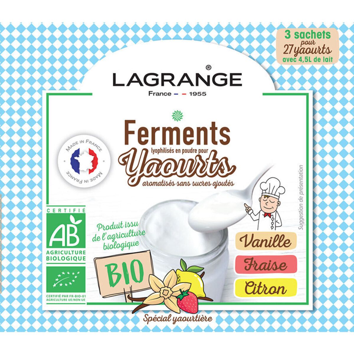 LAGRANGE Arôme pour yaourt VANFRAISCITRO 385002