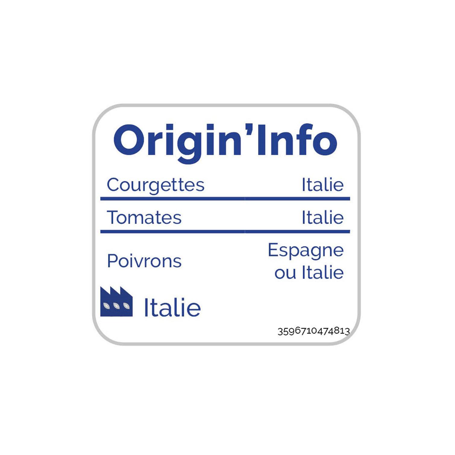 Voir la diapositive 2 : AUCHAN BIO Poêlée de légumes à la provençale 3 portions 600g