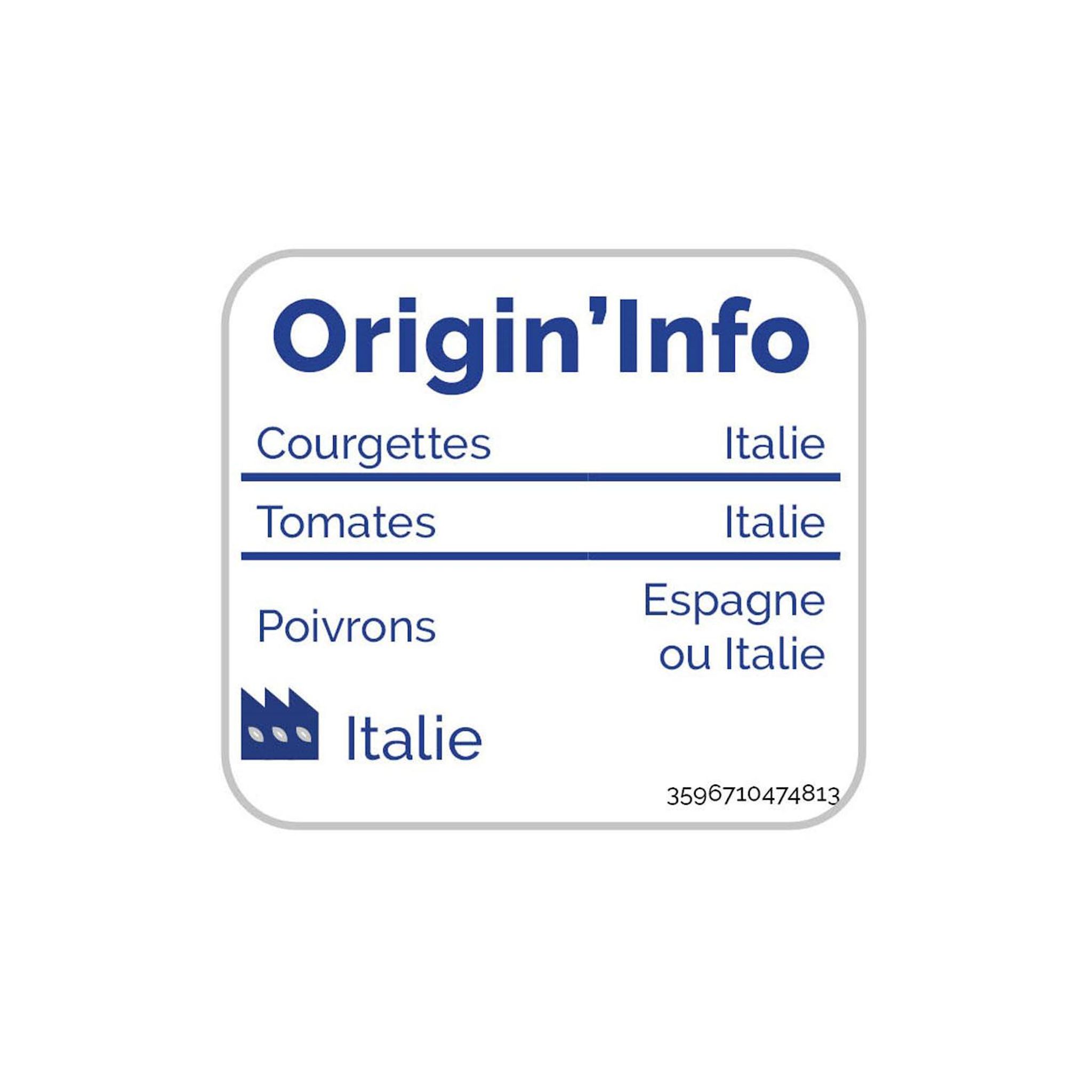 Voir la diapositive 2 : AUCHAN BIO Poêlée de légumes à la provençale 3 portions 600g