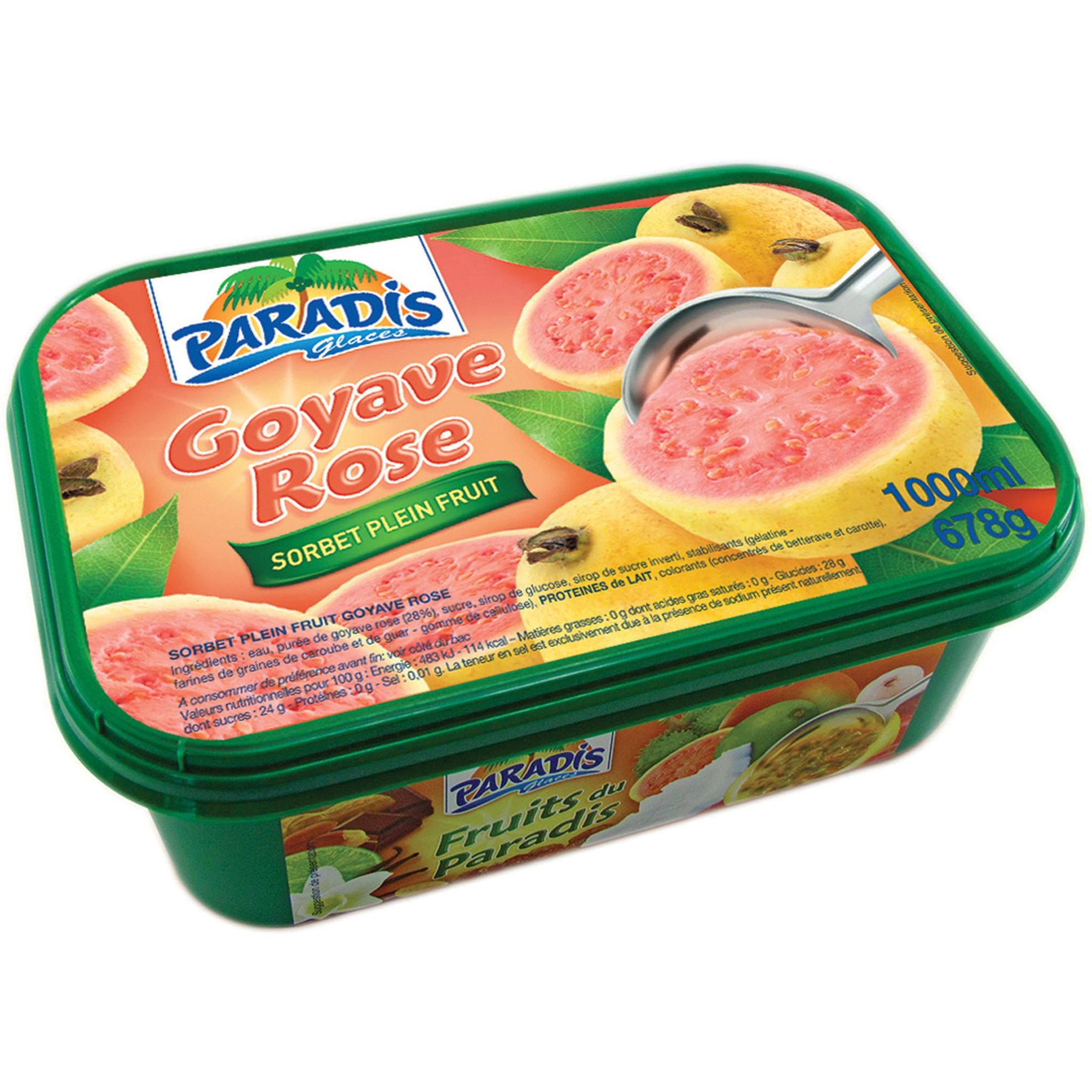 PARADIS GLACE Pot goyave rose 678g