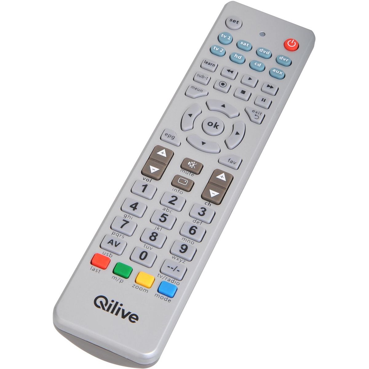 QILIVE Télécommande Universelle Q.1743 Grise