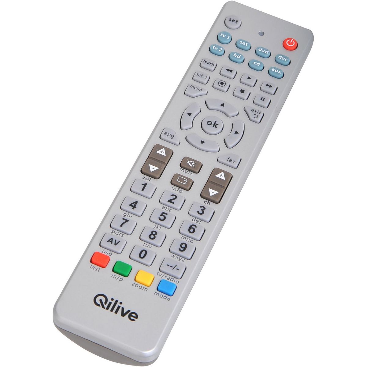 QILIVE Télécommande Universelle Q.1743 Grise