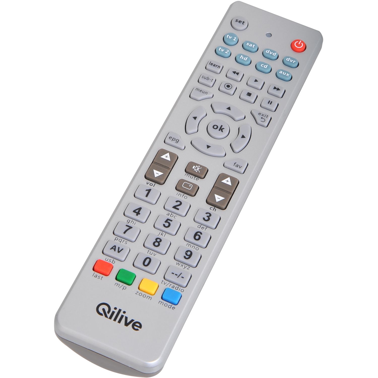 Voir la diapositive 3 : QILIVE Télécommande Universelle Q.1743 Grise