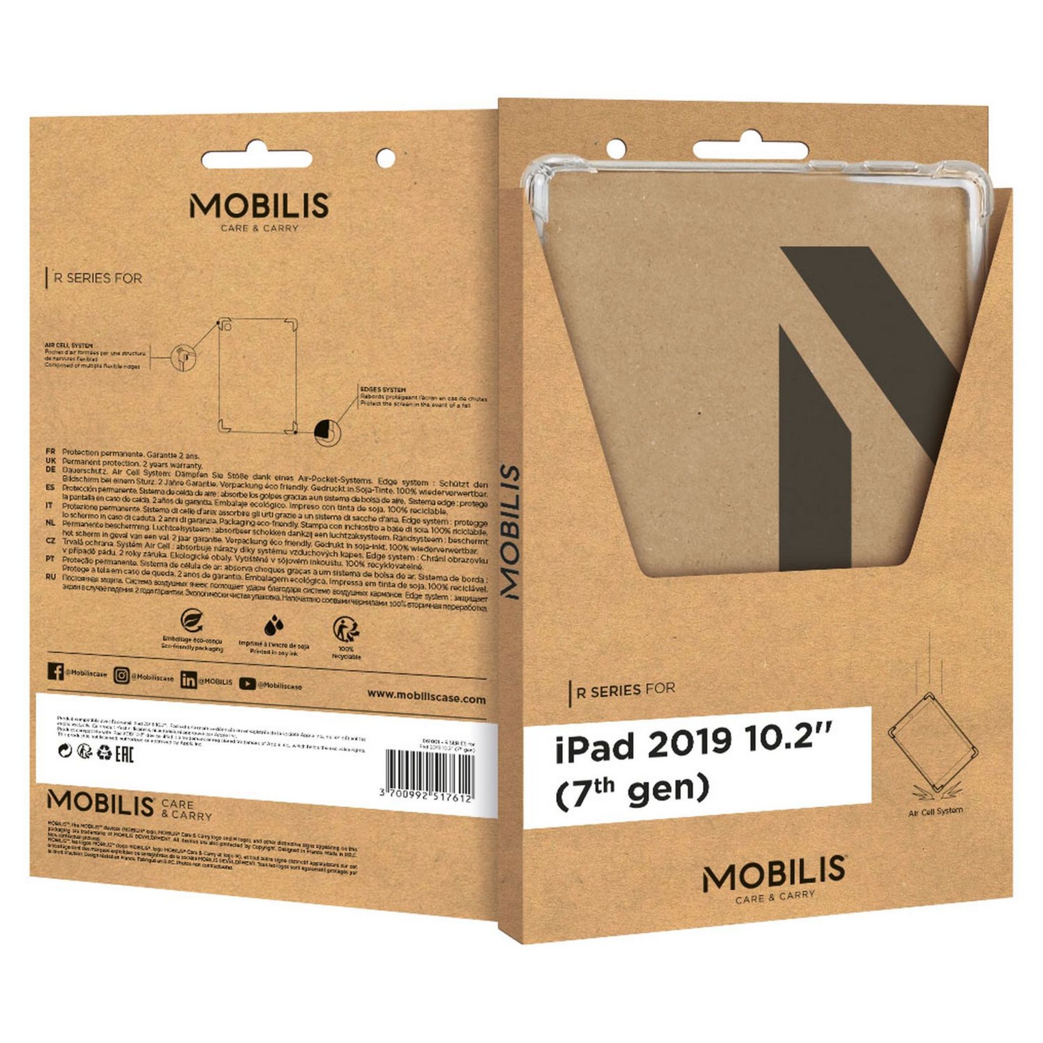Voir la diapositive 2 : MOBILIS Coque de protection IPAD 10.2 061001 Transparente