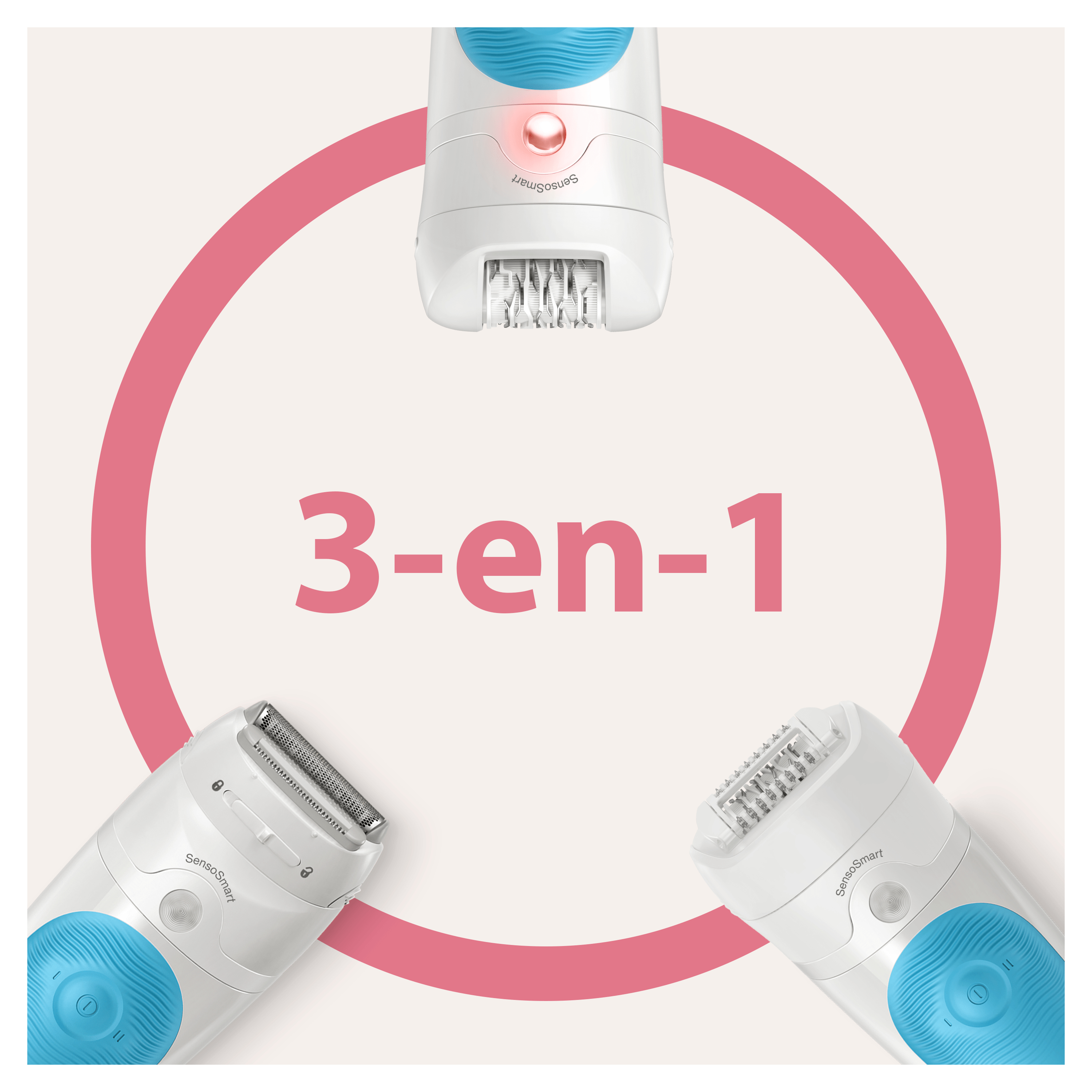 Voir la diapositive 5 : BRAUN Épilateur électrique SE5 610 - Blanc