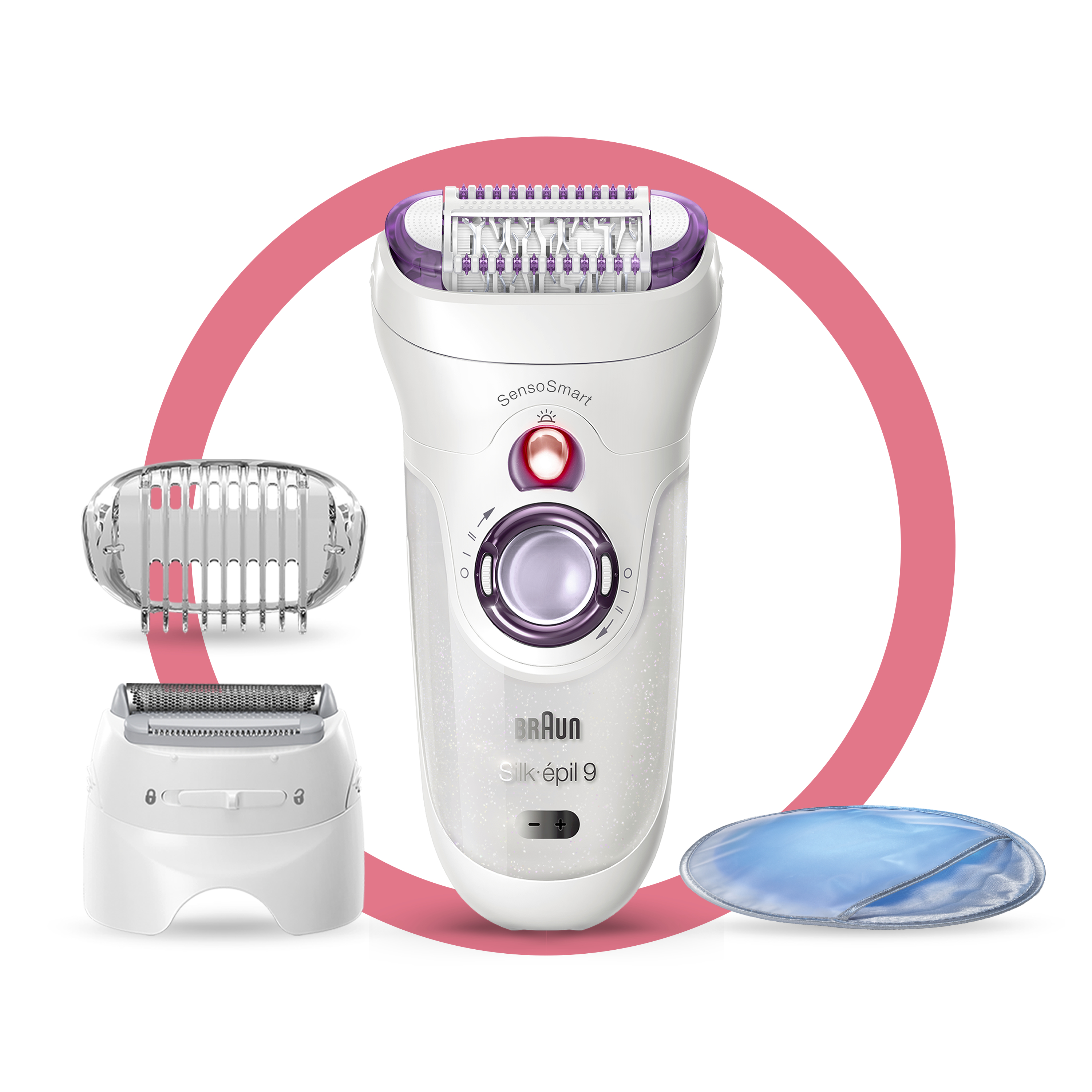 Voir la diapositive 4 : BRAUN Épilateur électrique SE9 710 - Blanc