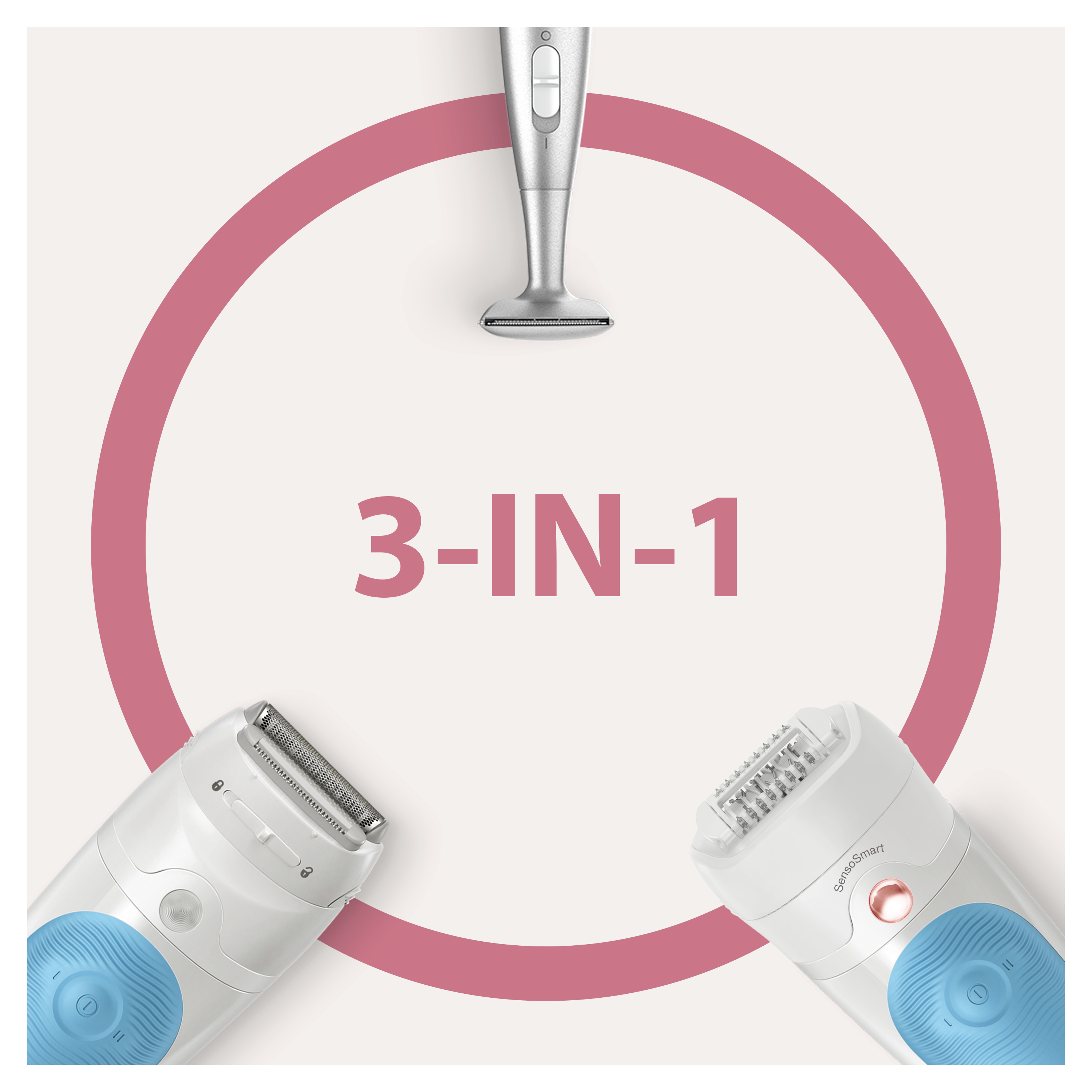 Voir la diapositive 12 : BRAUN Épilateur électrique SE5 810 - Blanc