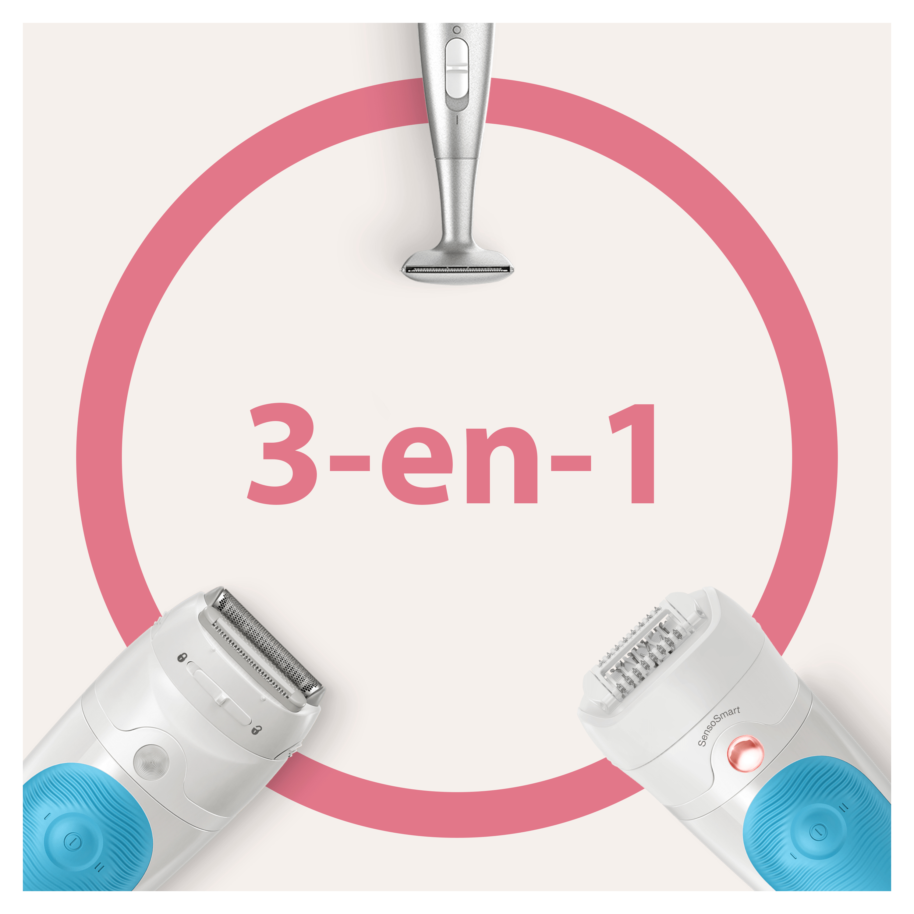 Voir la diapositive 5 : BRAUN Épilateur électrique SE5 810 - Blanc
