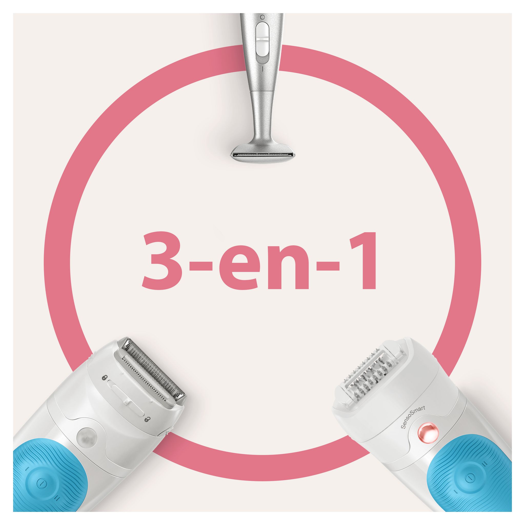 Voir la diapositive 5 : BRAUN Épilateur électrique SE5 810 - Blanc