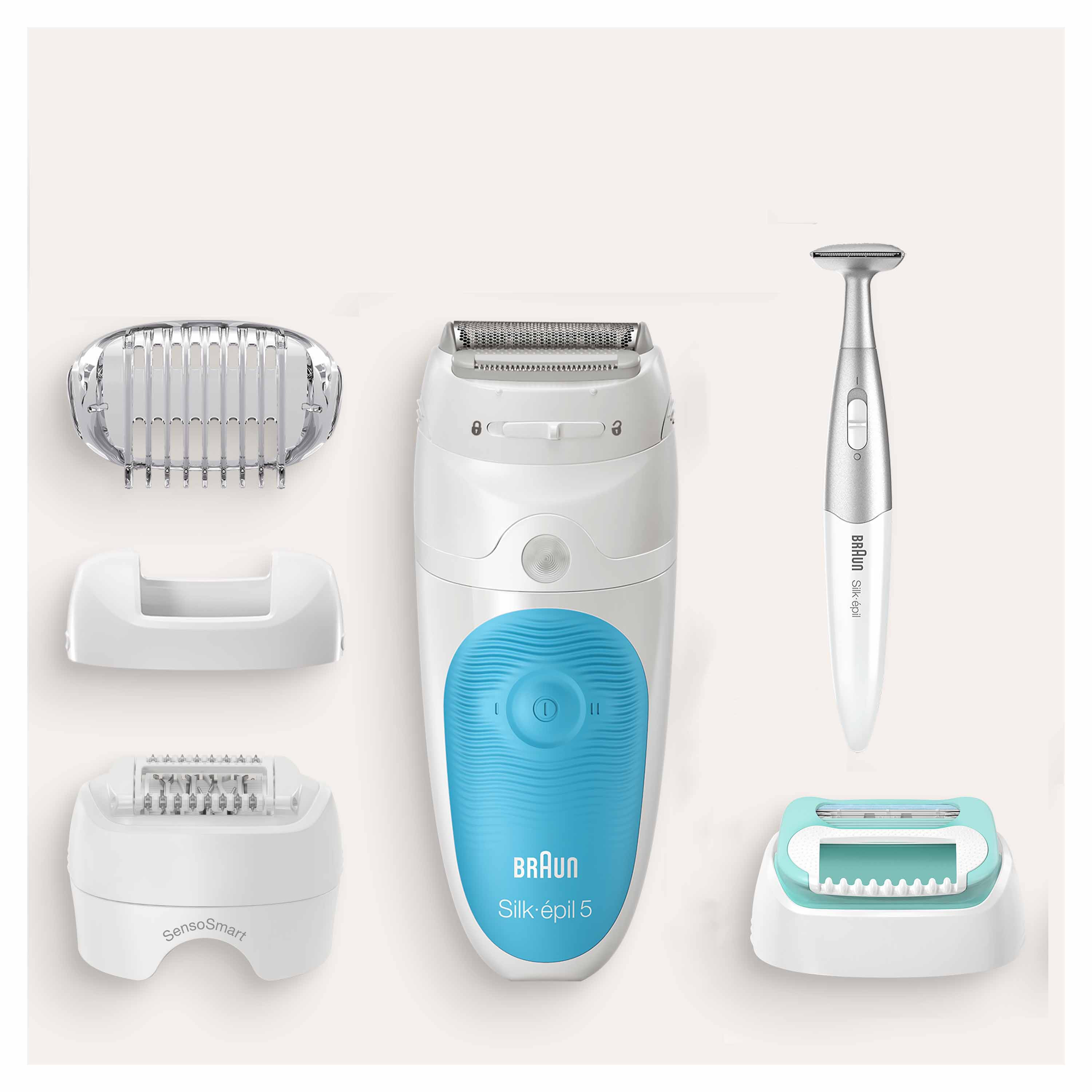 Voir la diapositive 6 : BRAUN Épilateur électrique SE5 810 - Blanc