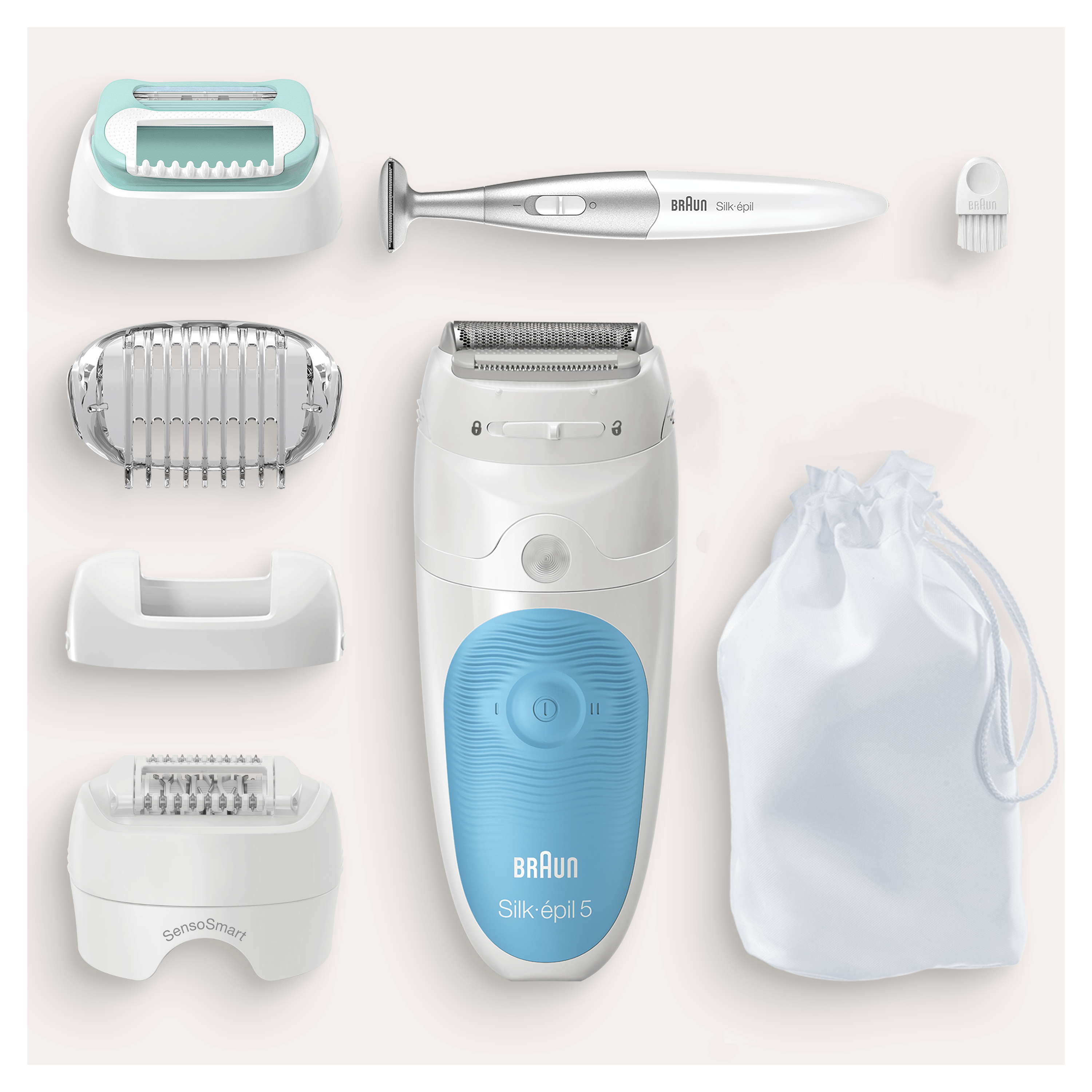 Voir la diapositive 8 : BRAUN Épilateur électrique SE5 810 - Blanc