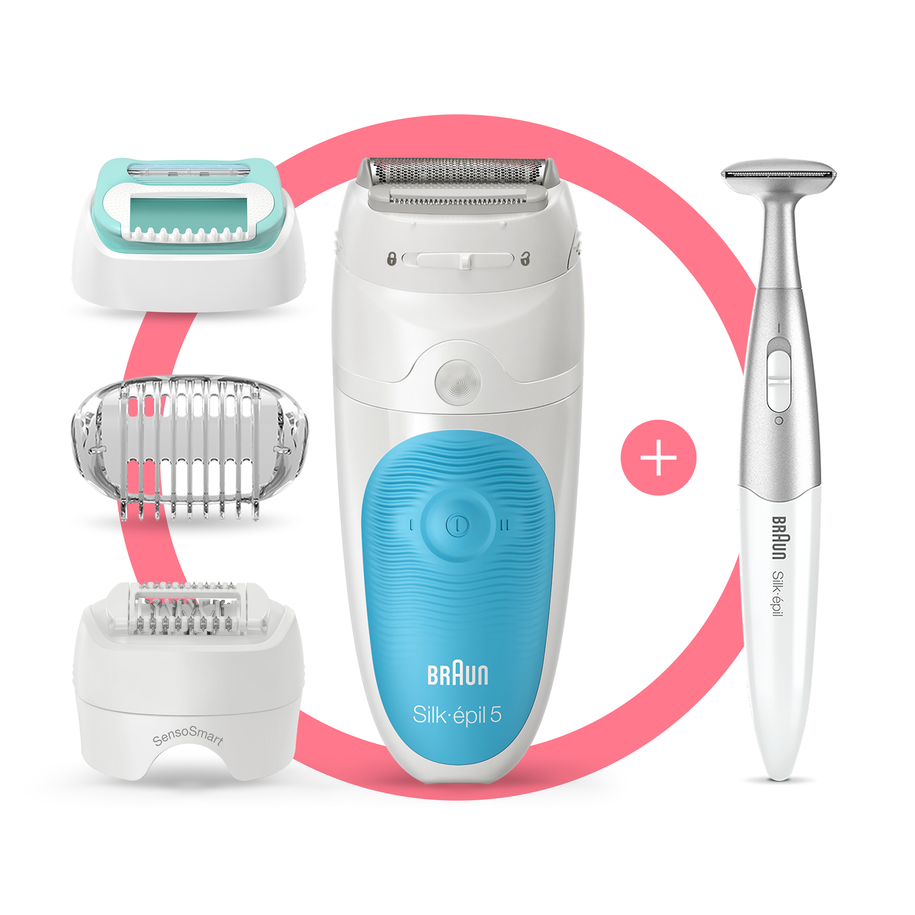 Voir la diapositive 10 : BRAUN Épilateur électrique SE5 810 - Blanc