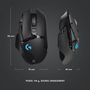 Voir la diapositive 5 : LOGITECH Souris gaming G502 LIGHTSPEED sans fil Bluethooth pour PC, Mac