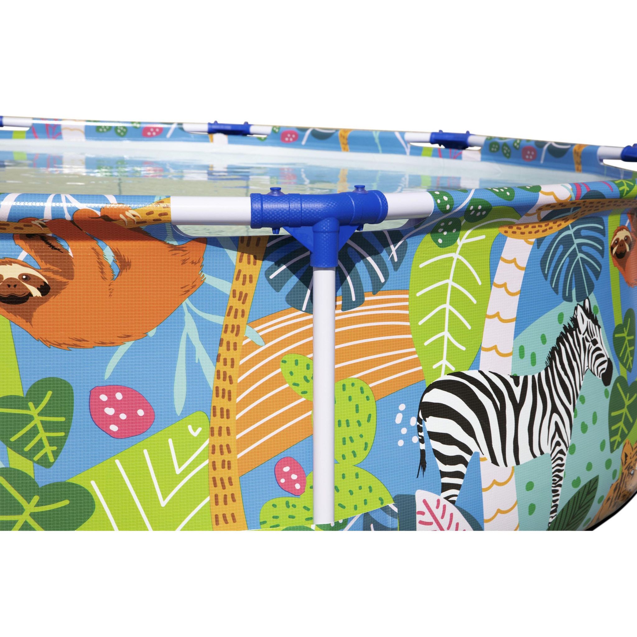 Voir la diapositive 5 : BESTWAY Piscine tubulaire ronde - Décor animaux - 3,05 x 0,66 m - Steel Pro™