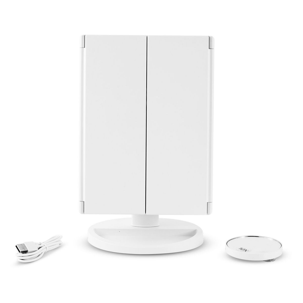 YOGHI Miroir grossissant lumineux TRIPTY3 - Blanc