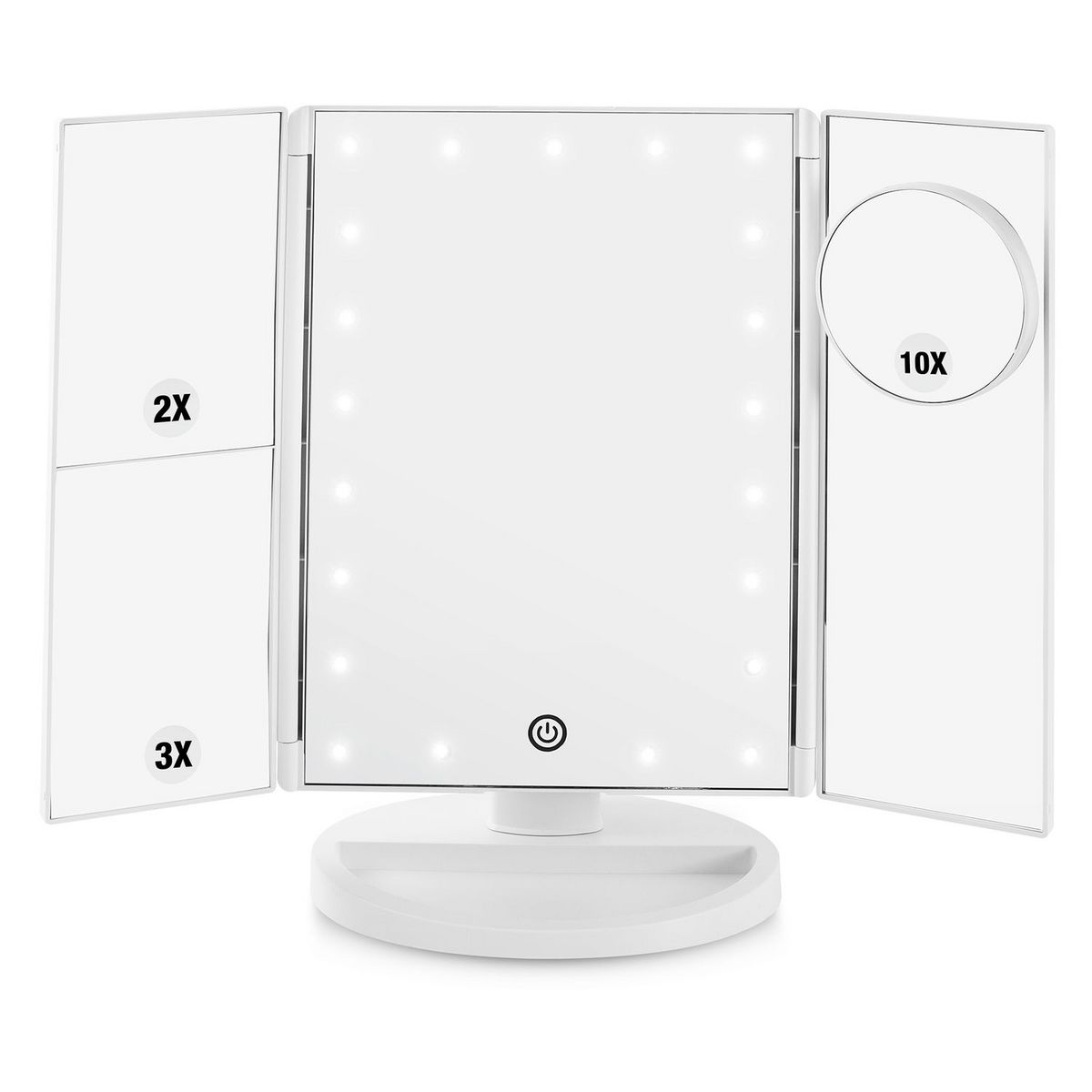 YOGHI Miroir grossissant lumineux TRIPTY3 - Blanc