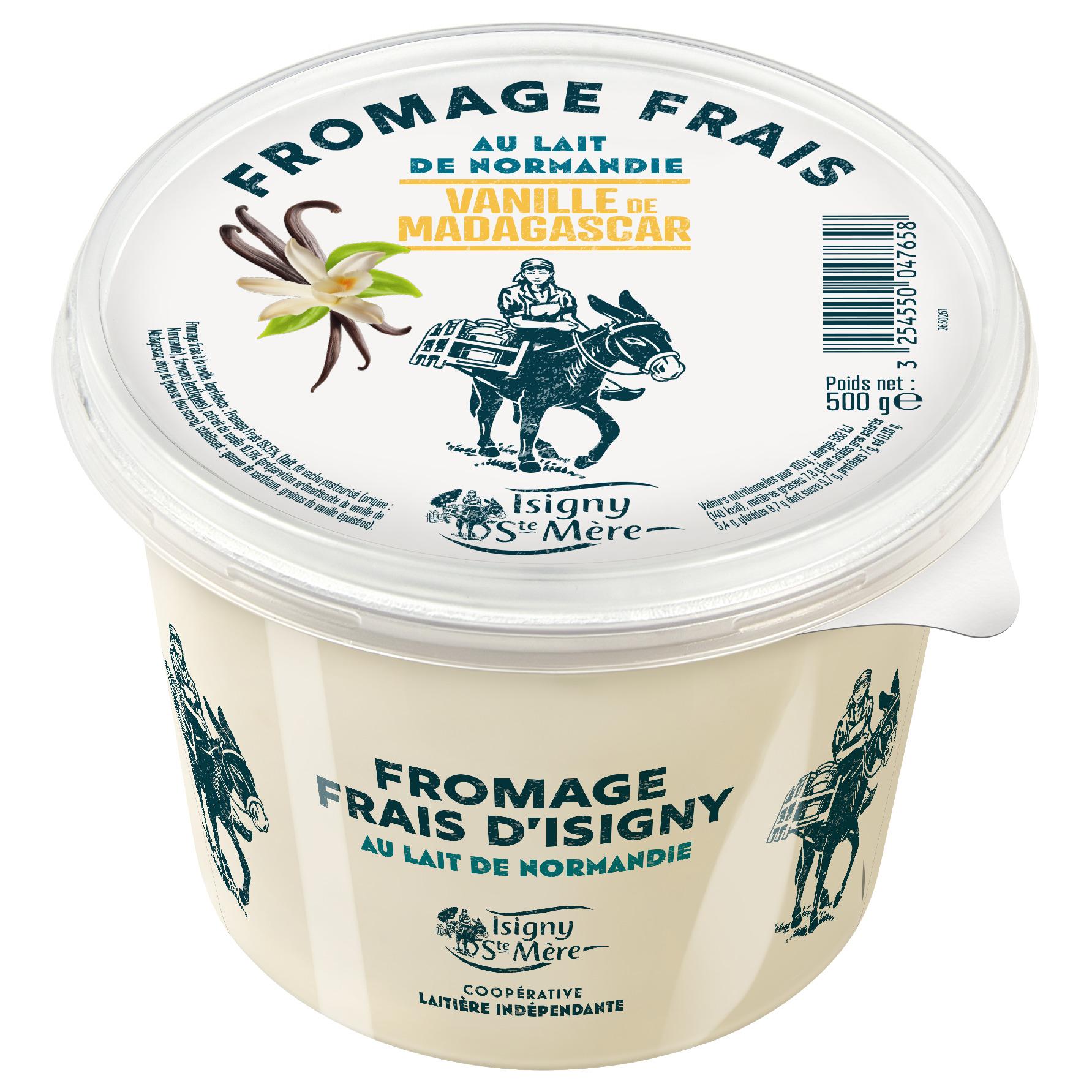 ISIGNY STE MERE Fromage frais à la vanille de Madagascar 500g