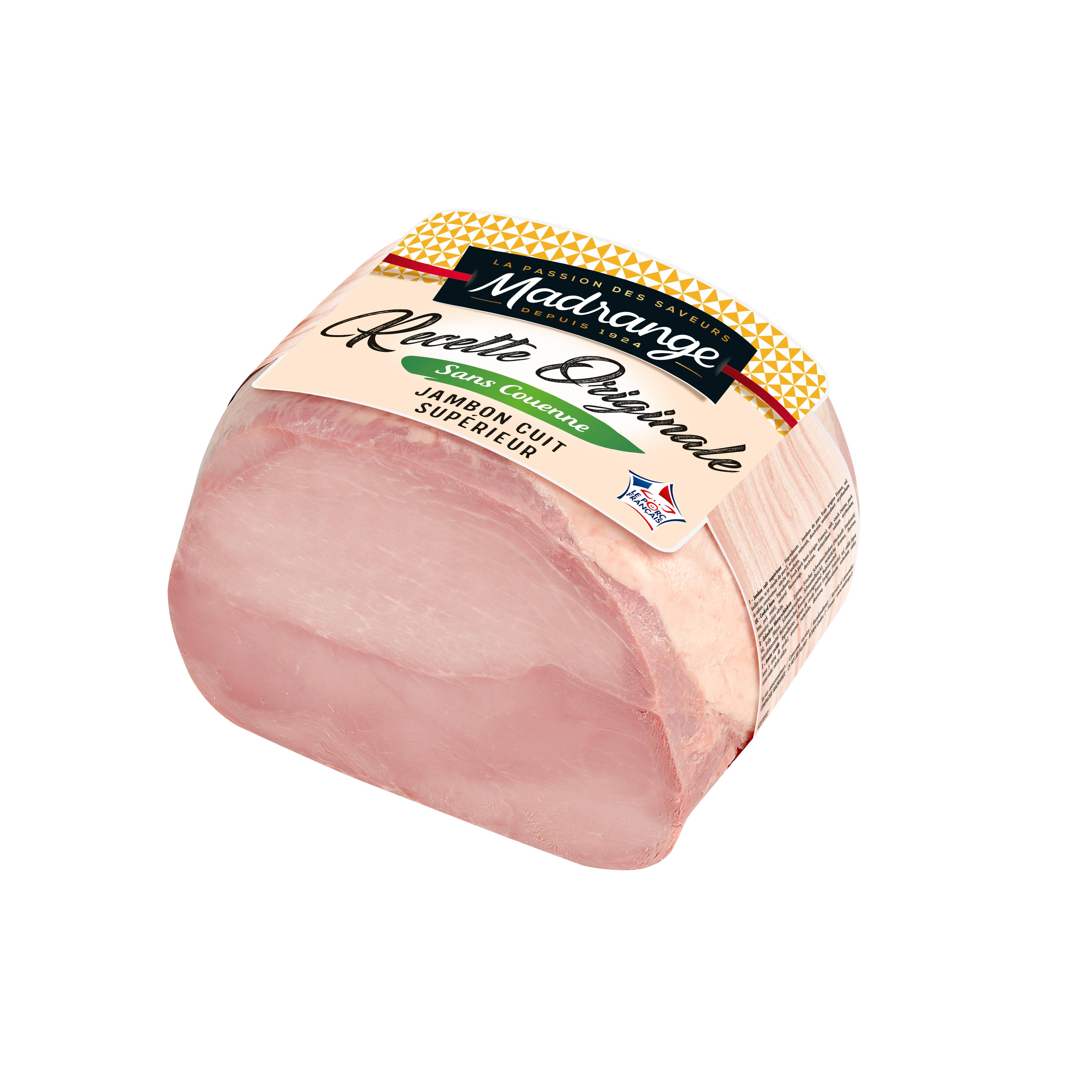 MADRANGE Jambon cuit supérieur sans couenne 7.2kg