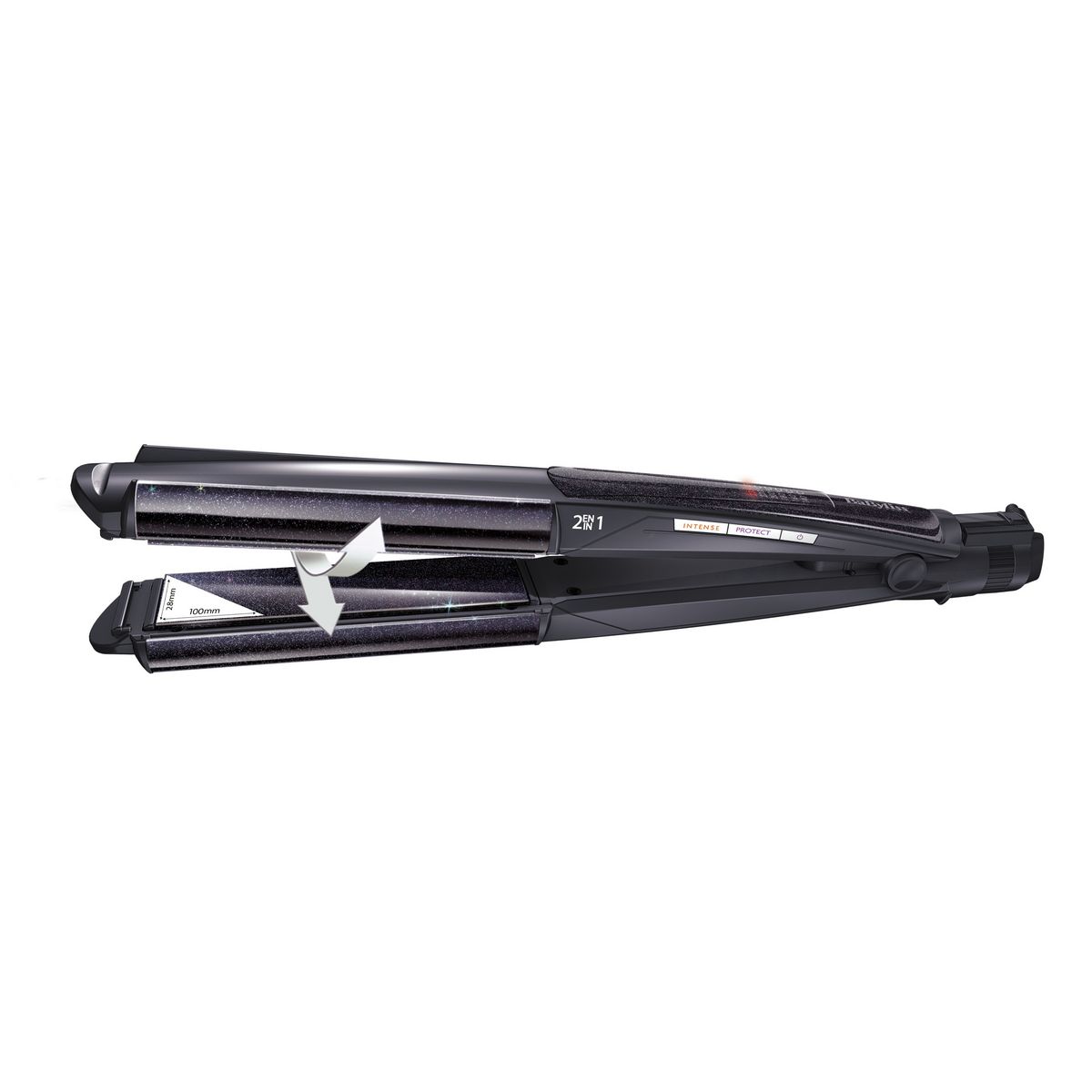 BABYLISS Lisseur boucleur ST330E 2 en 1 - Noir