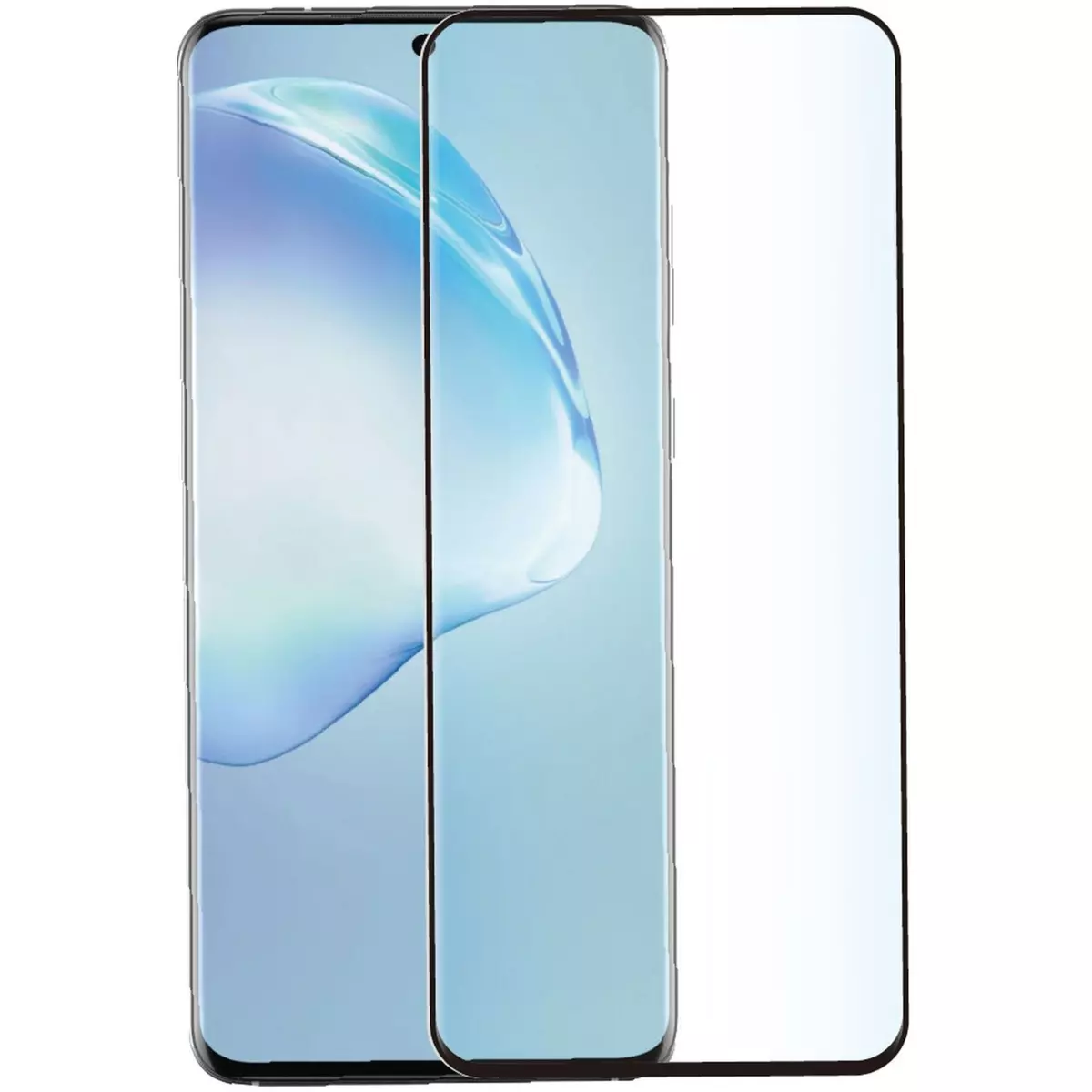 QILIVE Protection écran en verre trempé pour Samsung Galaxy S20 Plus -  Transparent/ Noir pas cher 