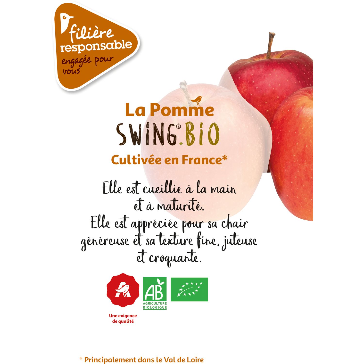 Voir la diapositive 2 : CULTIVONS LE BON Pommes Swing bio 6 pièces