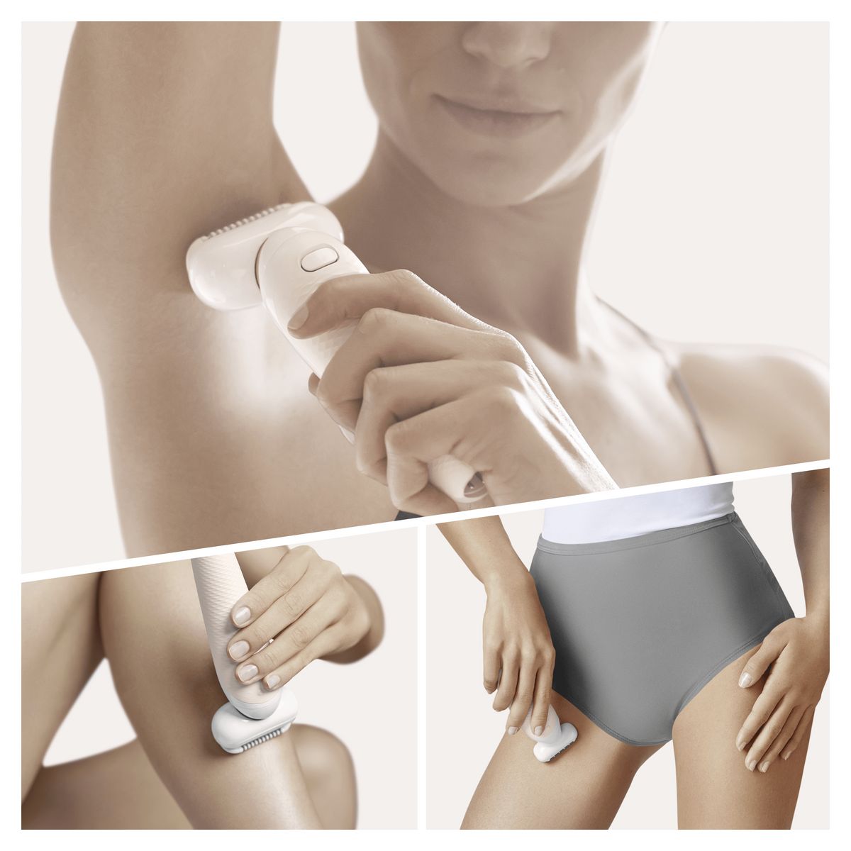 BRAUN Épilateur électrique SES9002 3D - Blanc