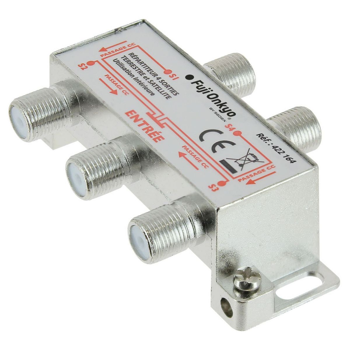 FUJIONKYO Répartiteur intérieur Satellite et Terrestre - 4 directions