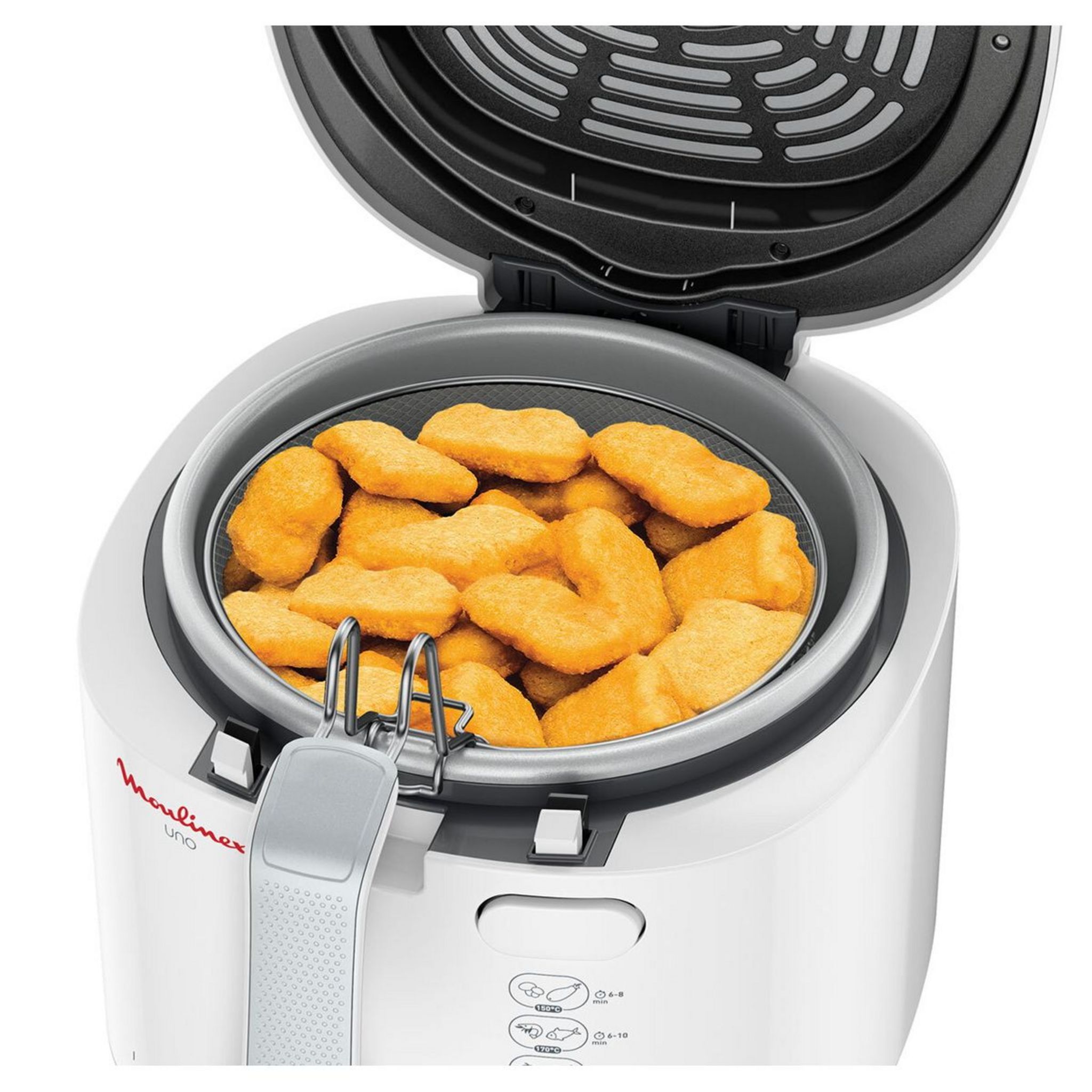 Voir la diapositive 2 : MOULINEX Friteuse électrique UNO AF203110 - Blanc